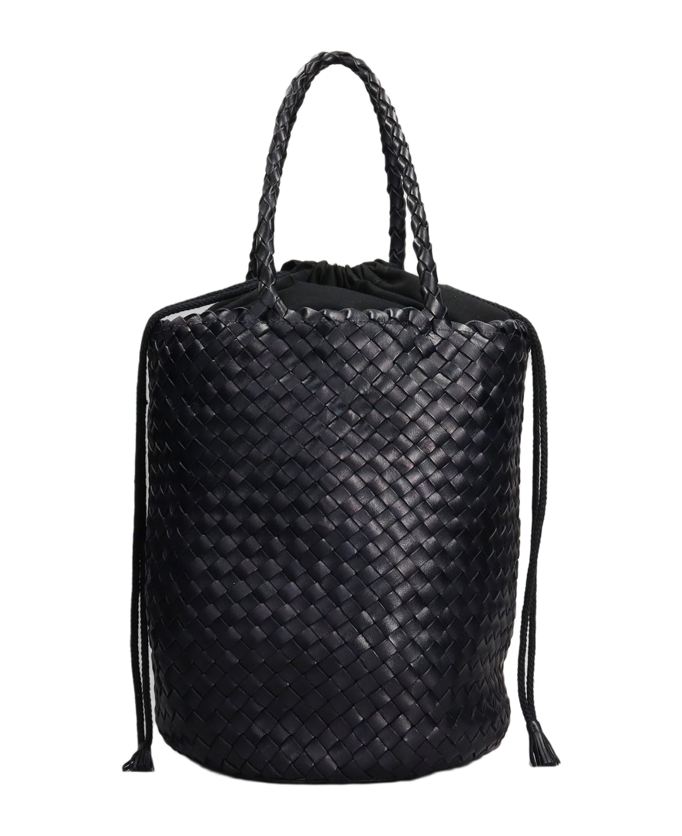 Dragon Diffusion Jacky Bucket Hand Bag In Black Leather - black