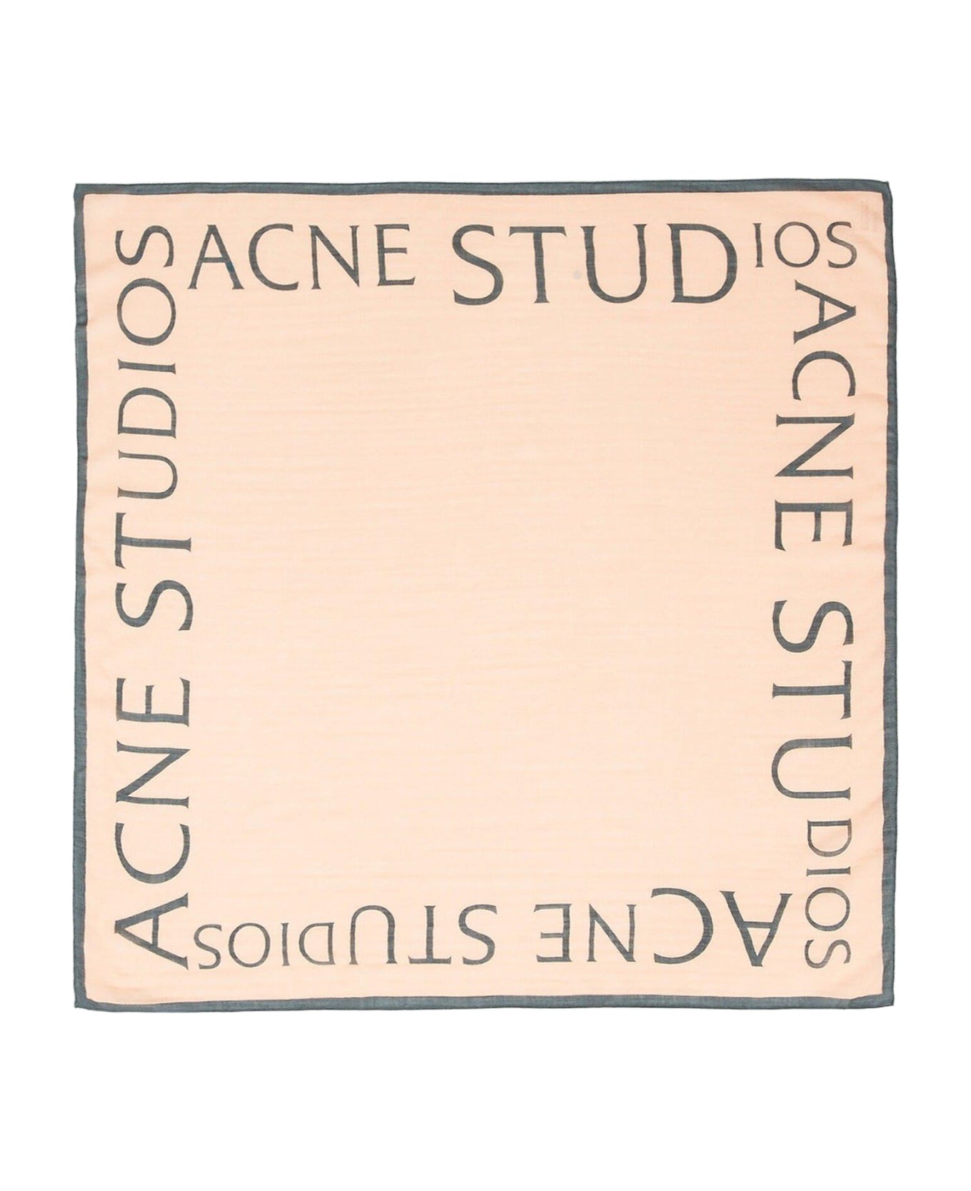 Acne Studios Logo Printed Square-shaped Scarf - Pink スカーフ＆ストール