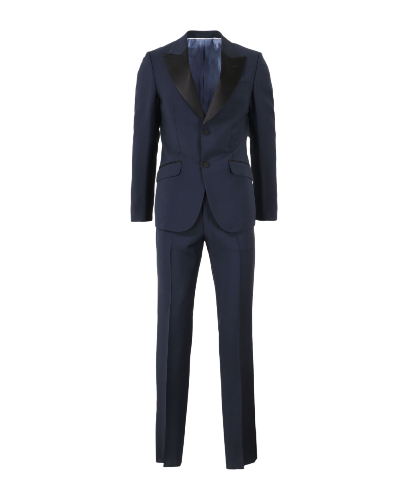 Gucci Fitted Mohair Wool Tuxedo - Blue スーツ