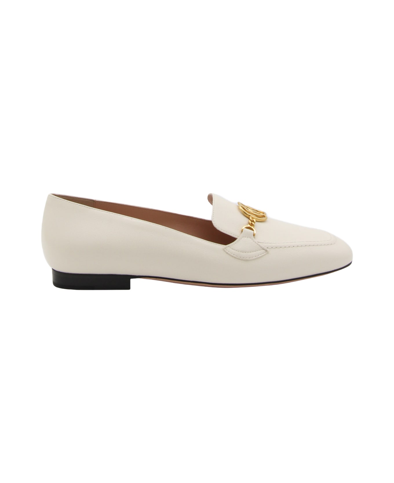 Bally White Leather Obrien Loafers - White