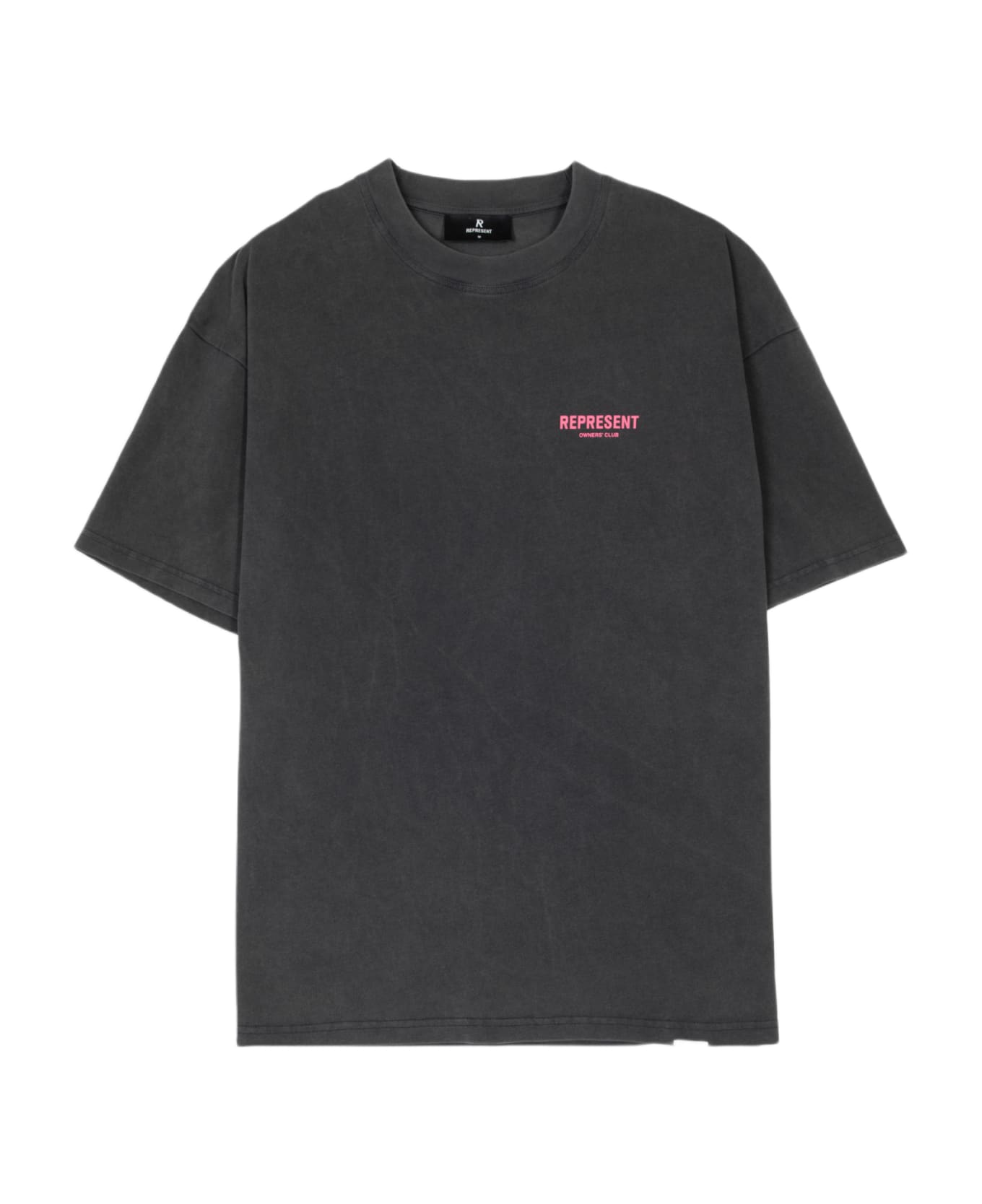 REPRESENT Owners Club T-shirt Vintage grey t-shirt with logo - Owners Club T-shirt - Grigio/rosa シャツ