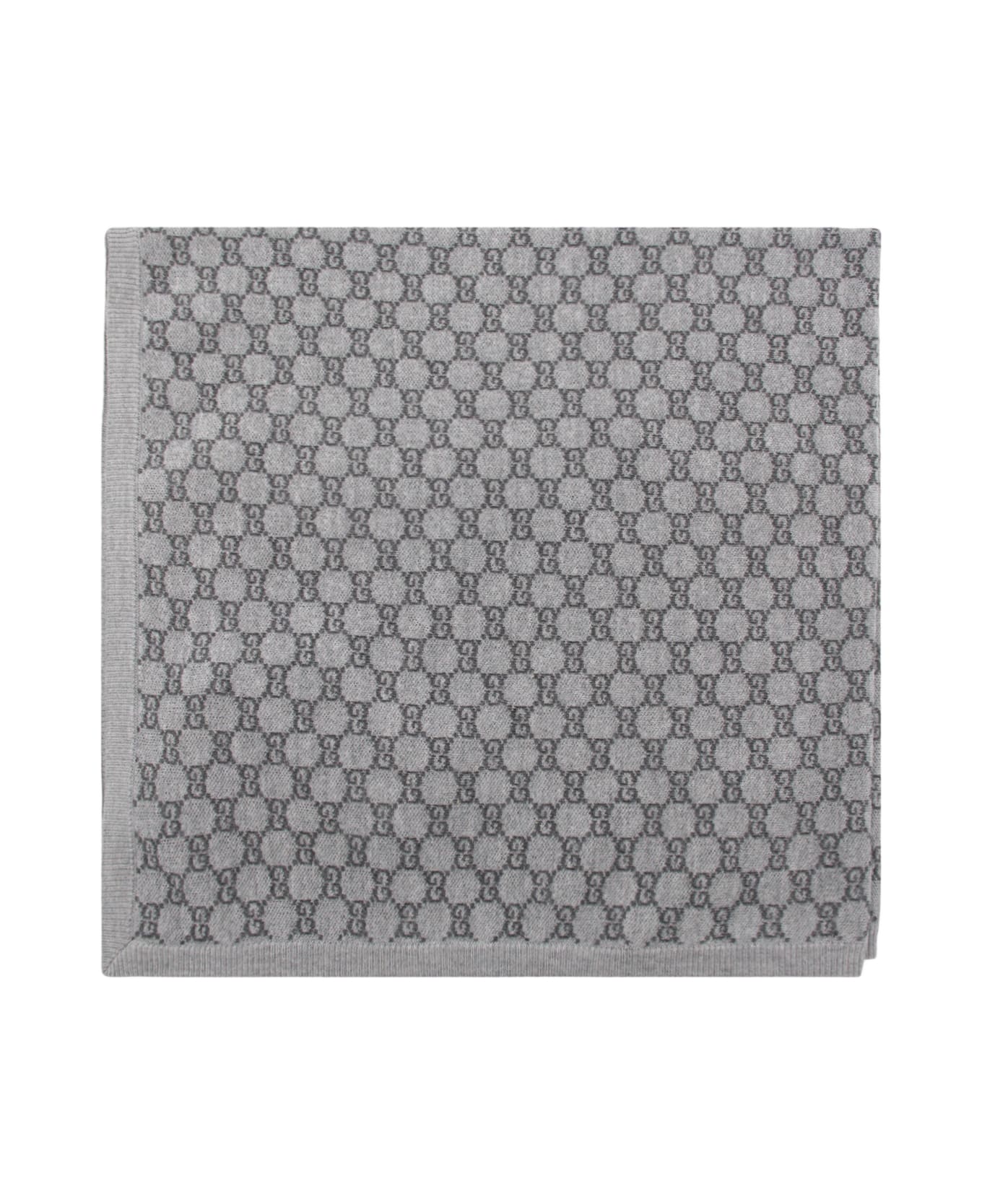 Gucci Grey Wool Scarves - GRAPHITE