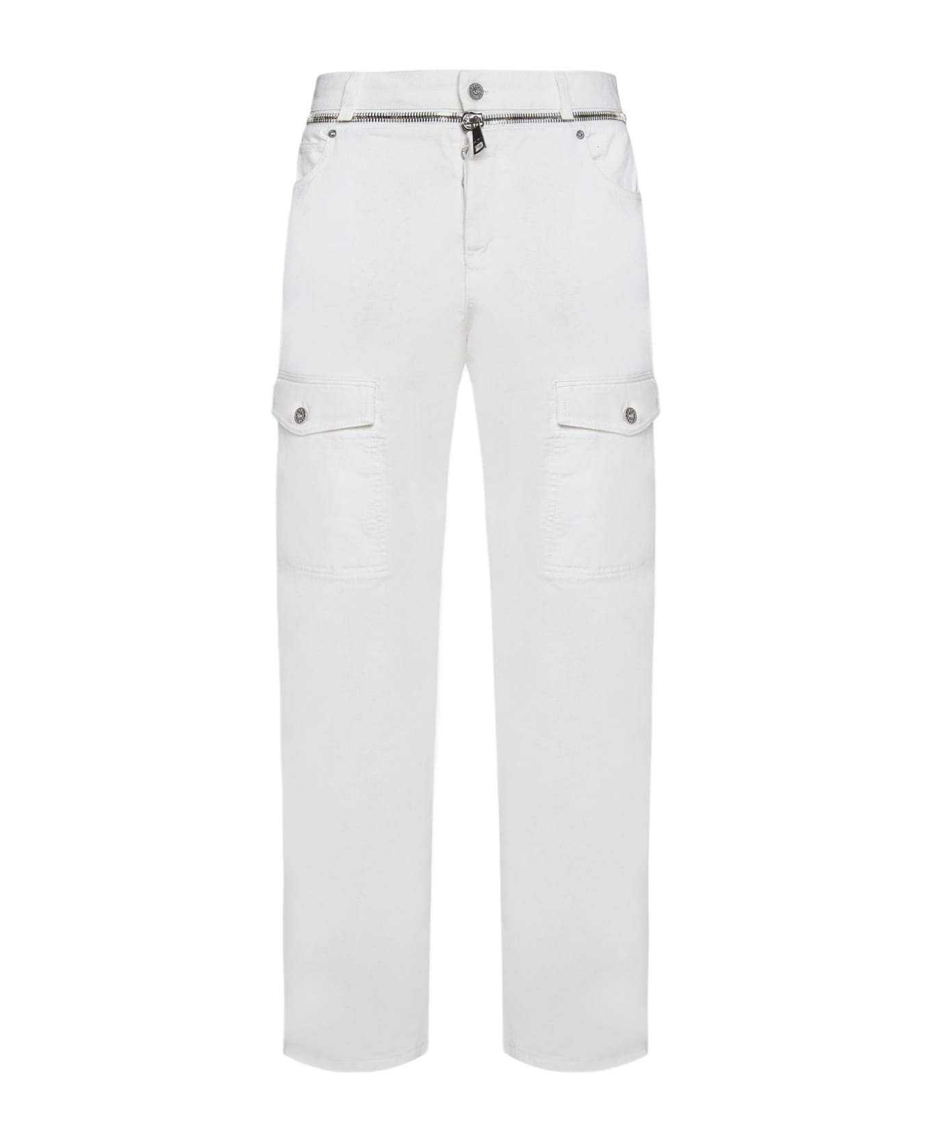 Balmain Cargo Jeans - Blanc