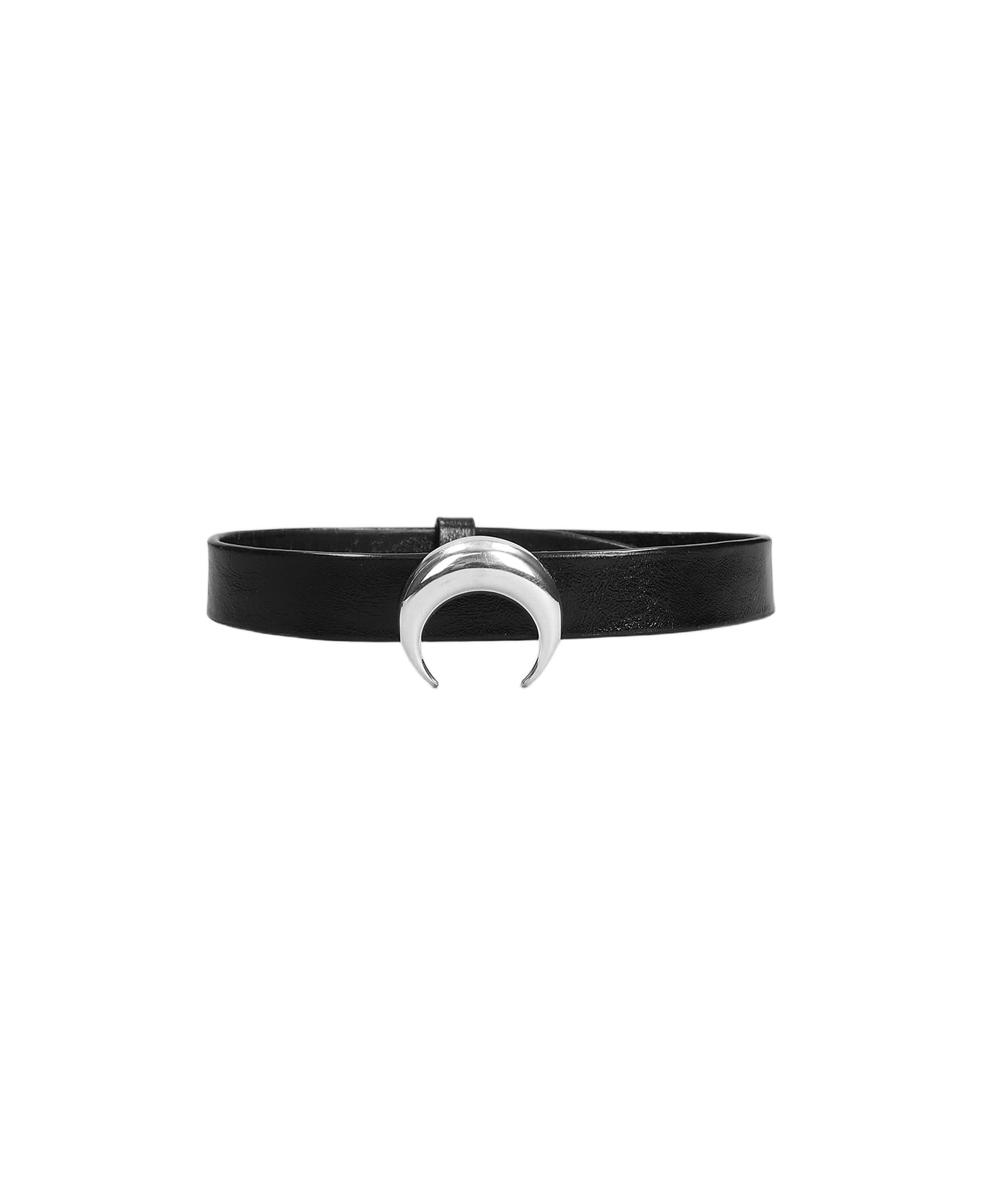 Marine Serre In Black Leather - black