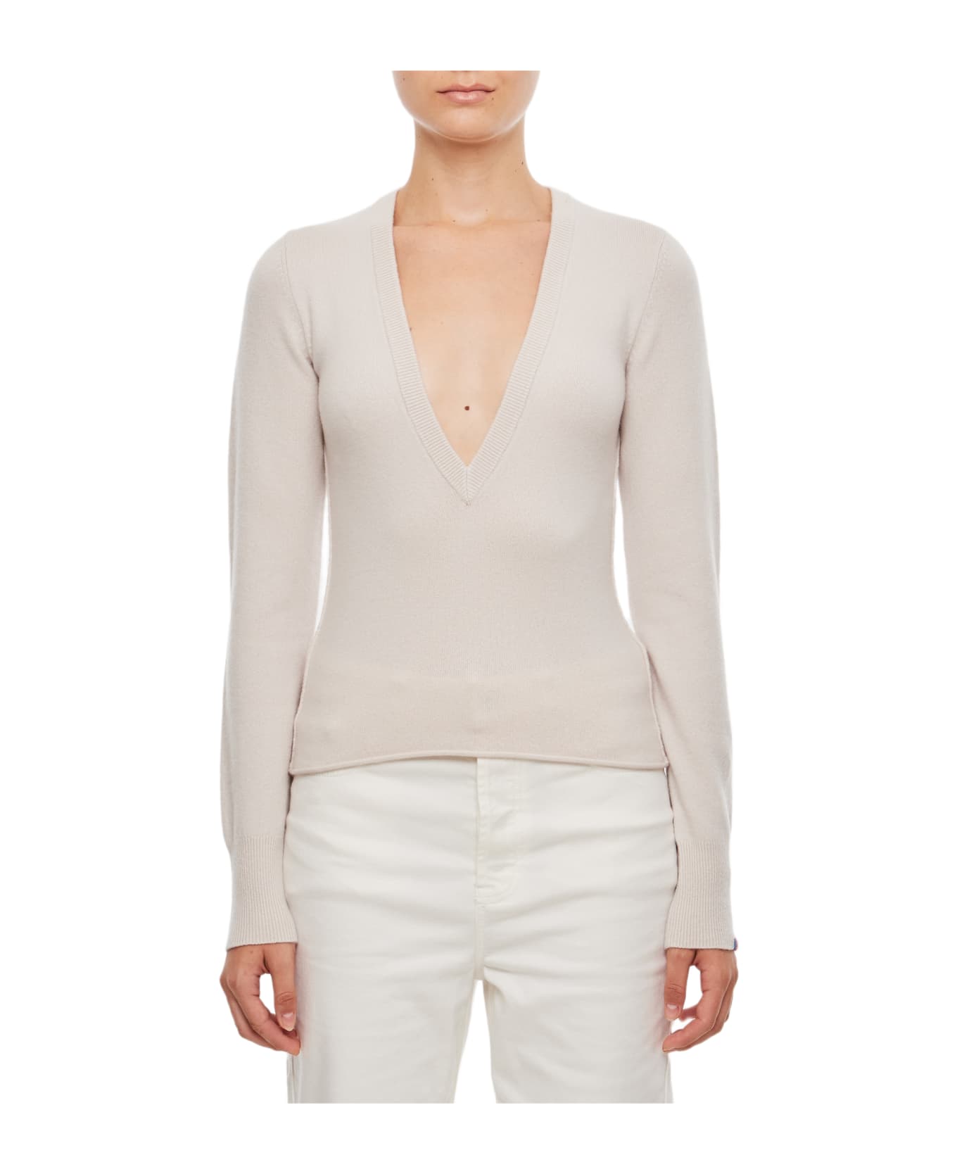 Extreme Cashmere Deco Cashmere Sweater - White