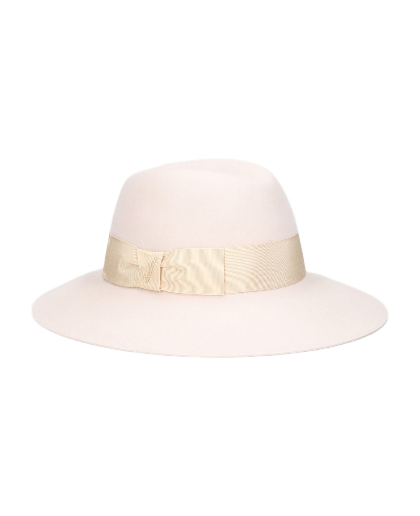 Borsalino Claudette Brushed Felt - CREAM, TONE ON TONE HATBAND