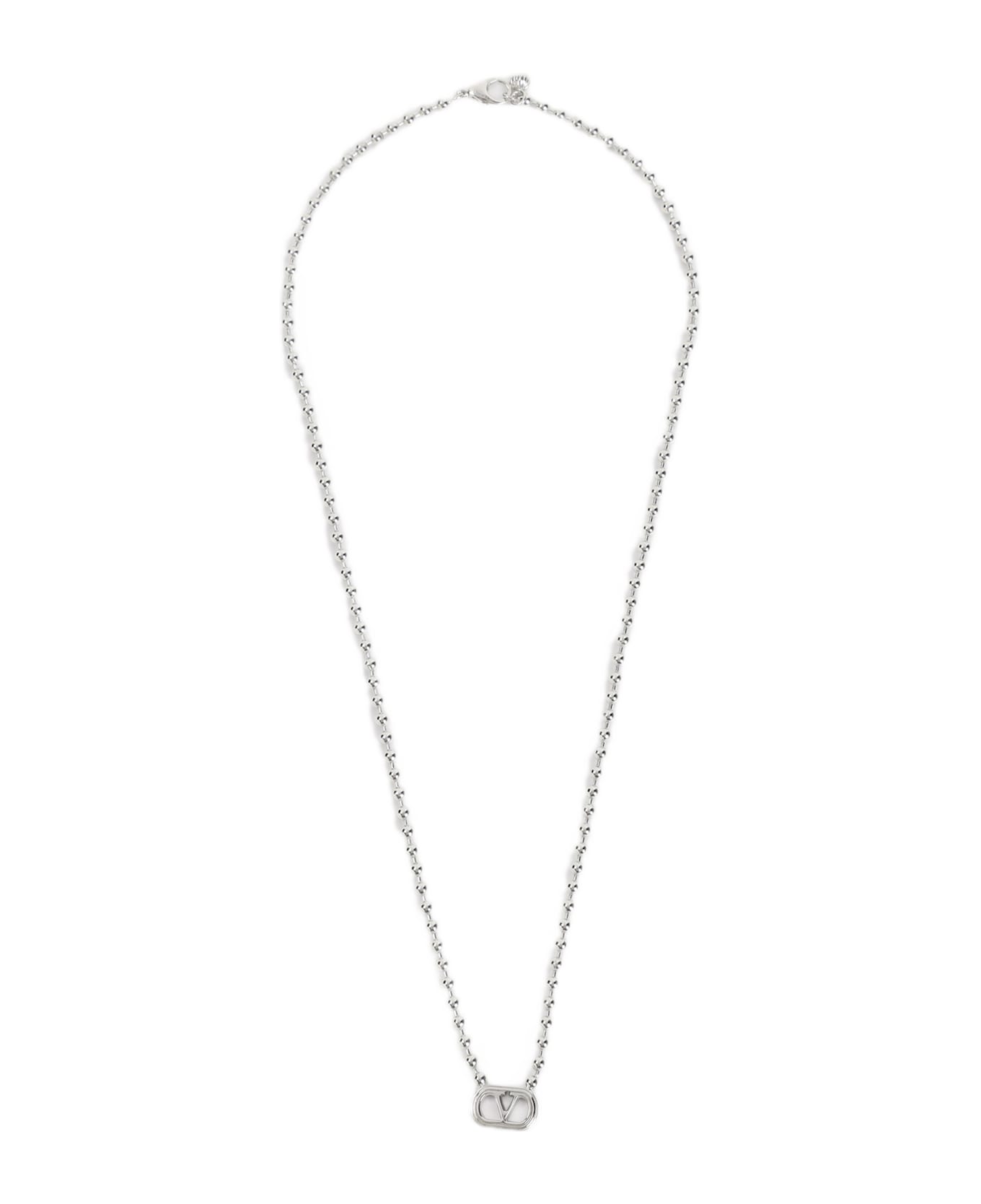 Valentino Garavani Brass Necklace - Palladium
