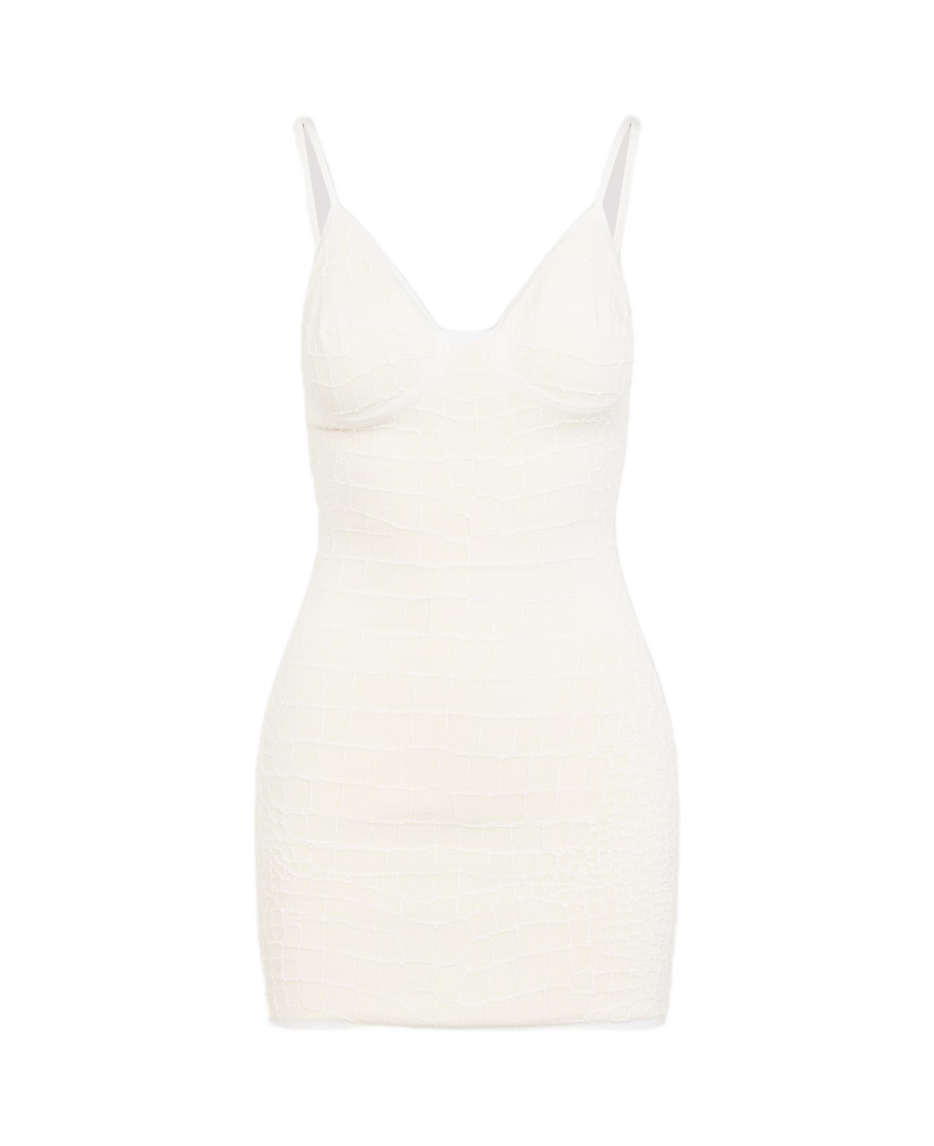 Jacquemus La Mini Robe Scala Mini Dress - Off White