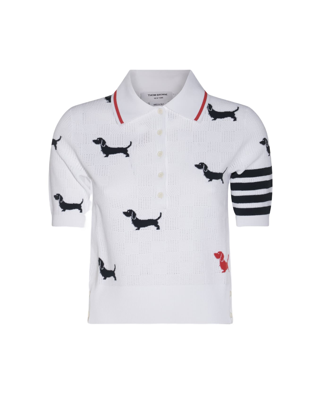 Thom Browne White Polo Shirt - White