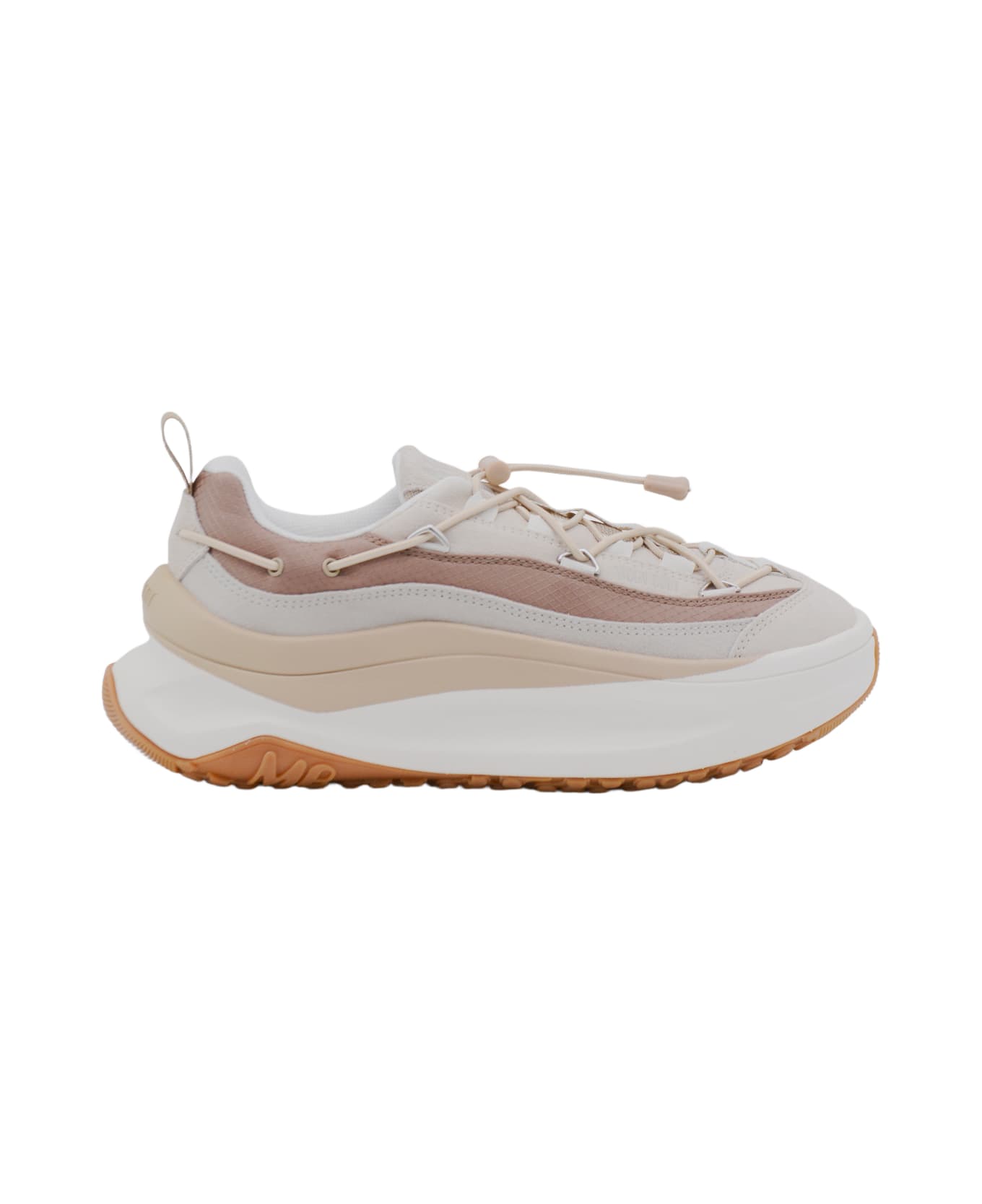 Moon Boot White And Beige Moon247 Xlace Sneakers - OFF-WHITE/TAUPE スニーカー