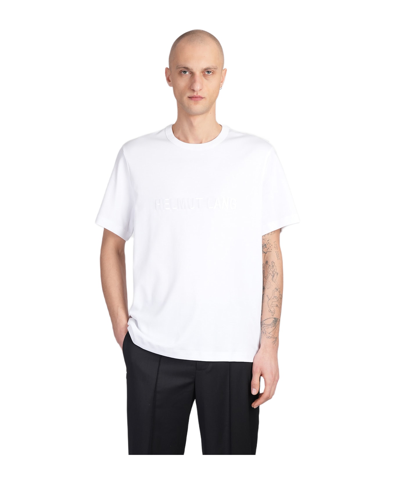 Helmut Lang T-shirt In White Cotton - white