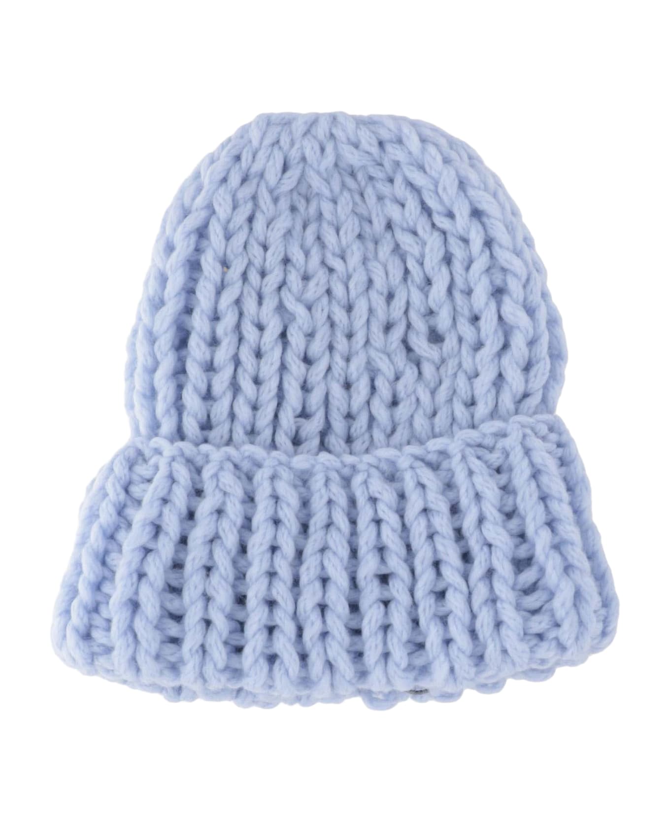 Evyinit Merino Wool Blend Hat - Blue