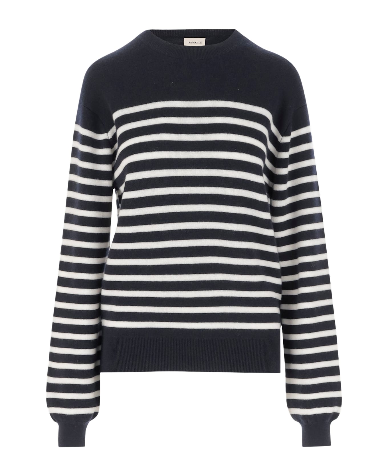 Khaite Purple Stretch Cashmere Sweater - Midnight Navy / Glaze