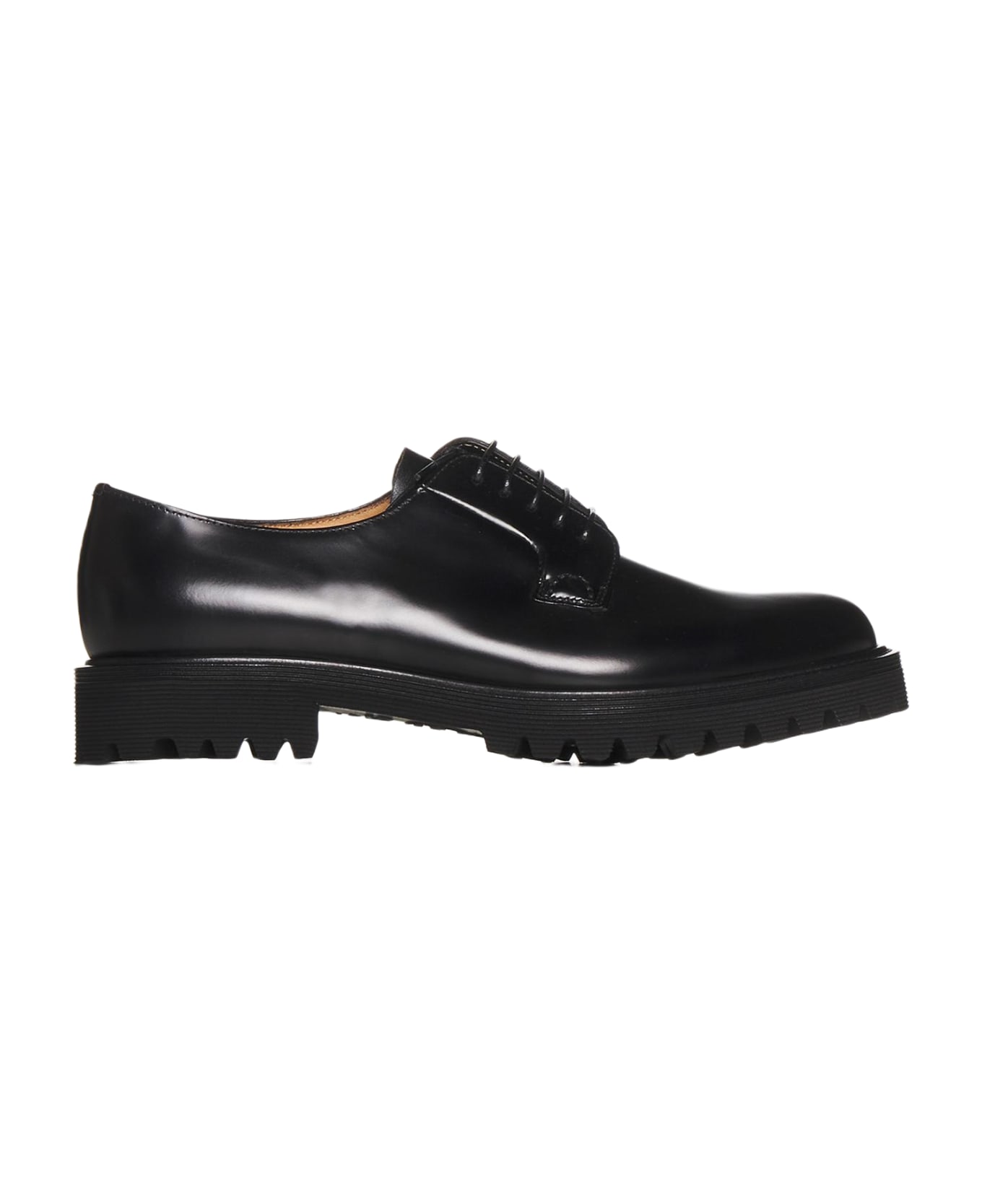 Church's Shannon Leather Derby Shoes - Black フラットシューズ