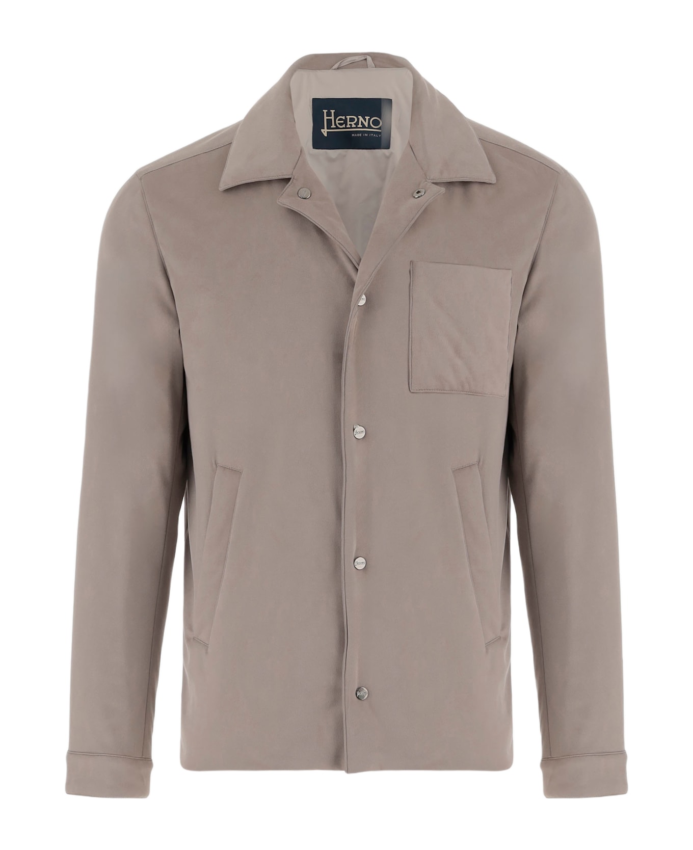 Herno Jacket With Suede Effect - Beige