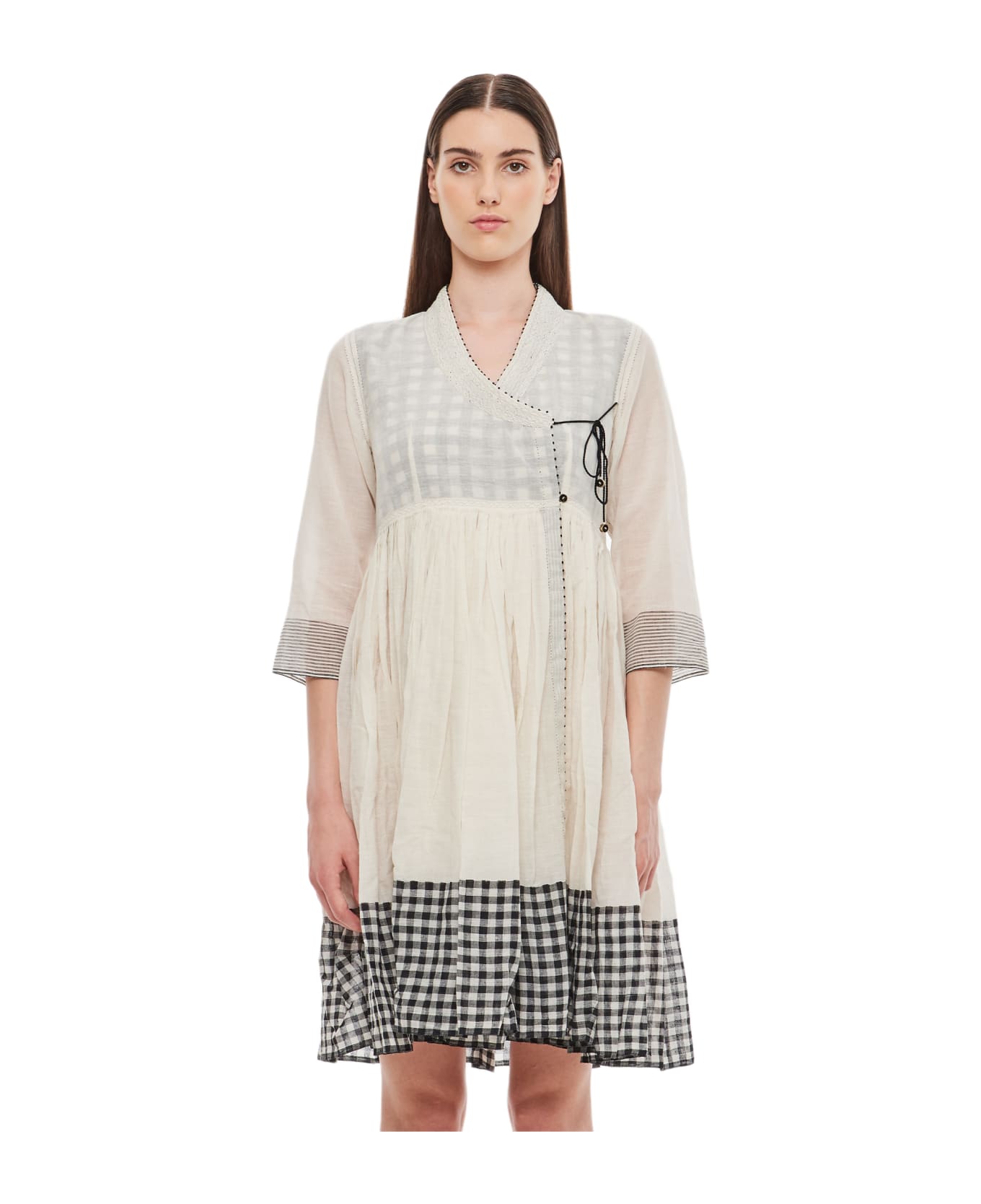 Péro Cotton Dress - White
