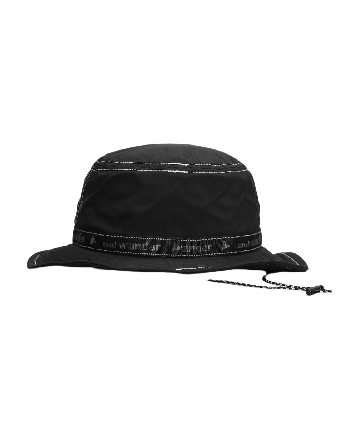 And Wander Hats In Black Nylon - black