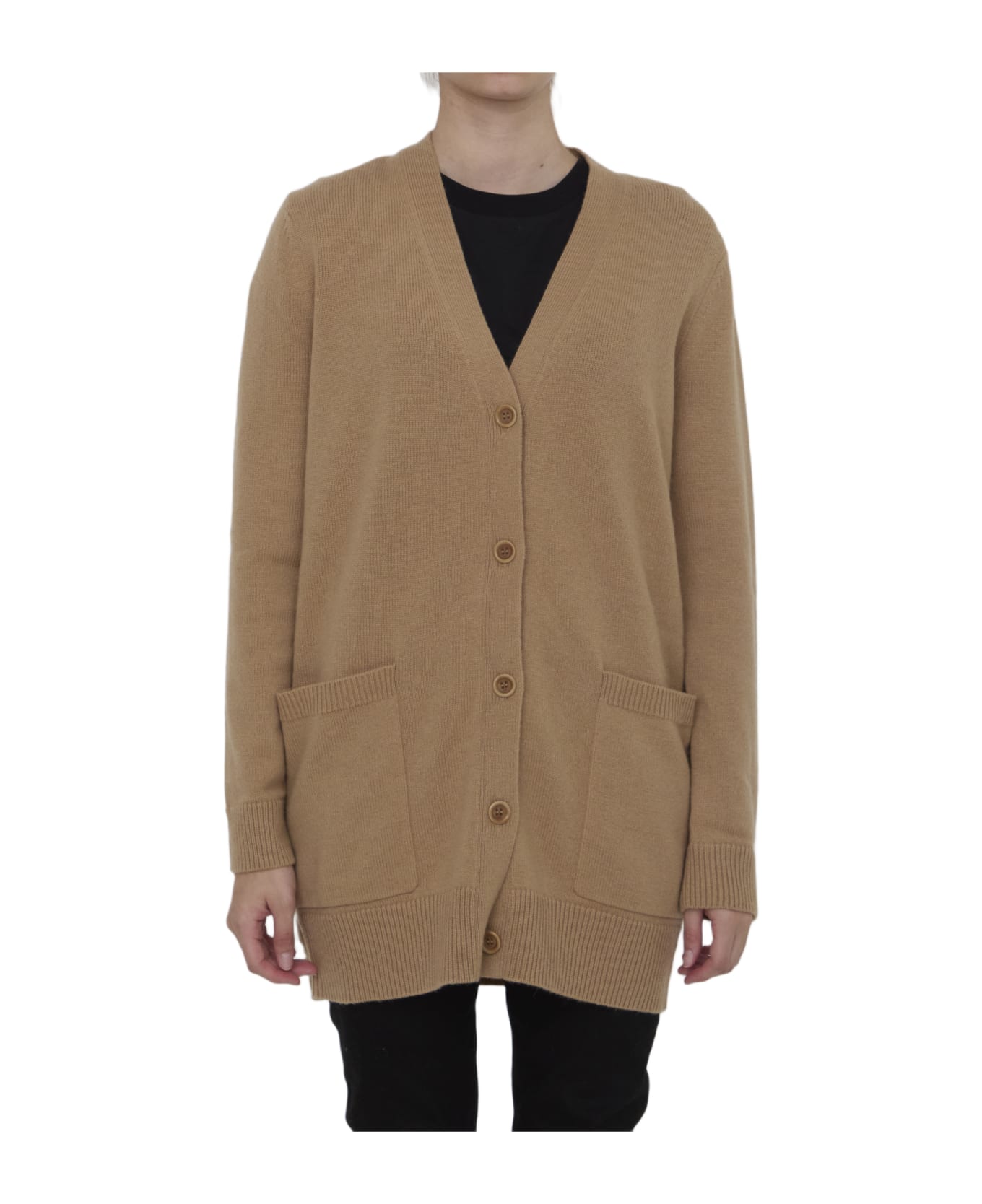 Max Mara Villar Wool And Cashmere Cardigan - Camel