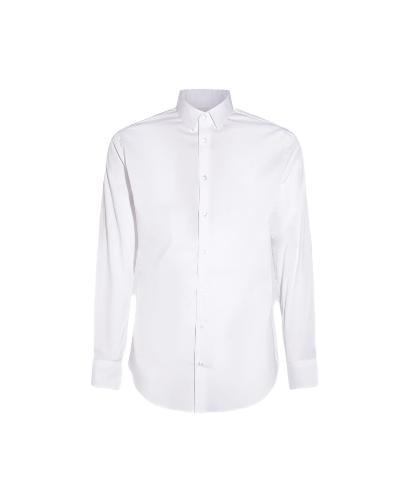 Giorgio Armani White Cotton Shirt - White