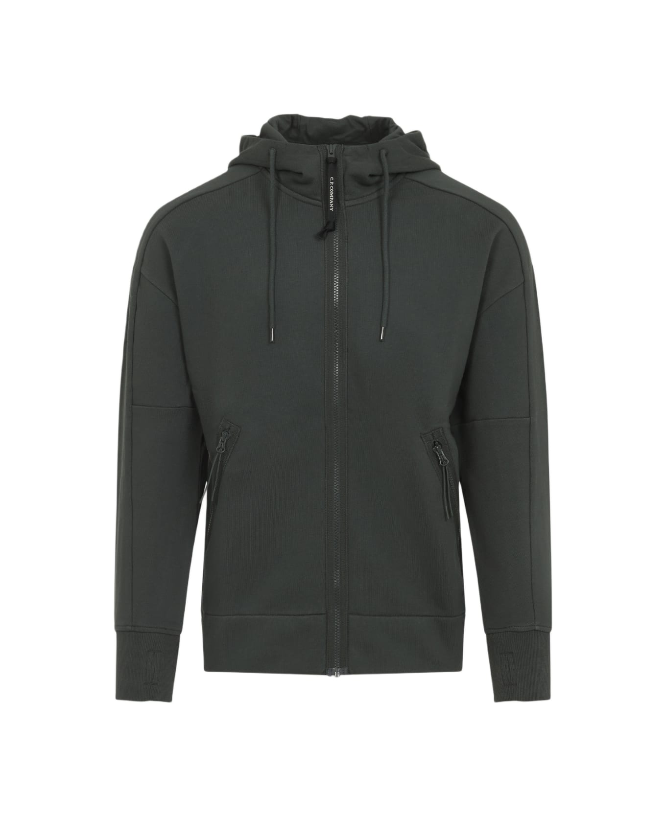 C.P. Company Open Hoodie - Dark Shadow