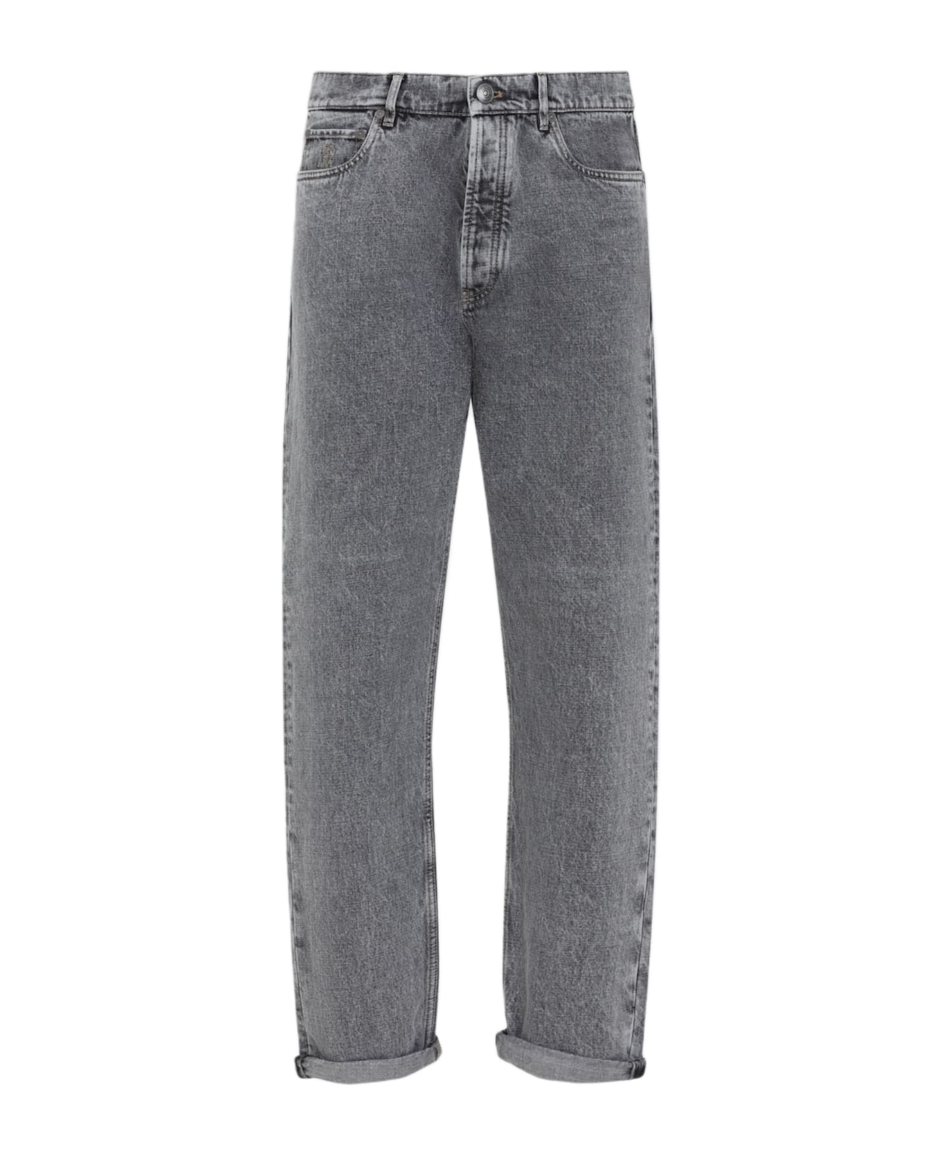 Brunello Cucinelli Cotton Jeans - Medium Grey