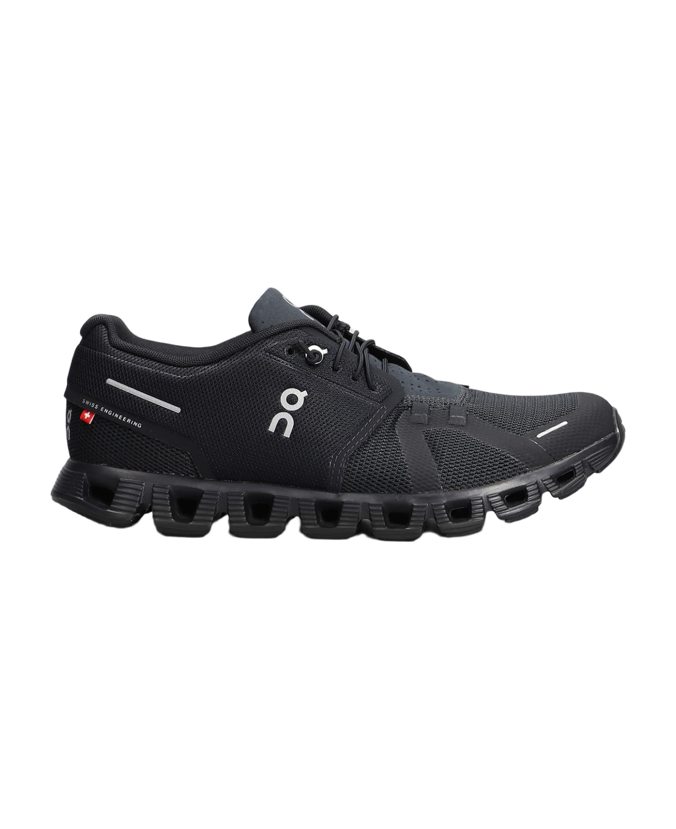 ON Cloud 5 Sneakers In Black Polyester - All black