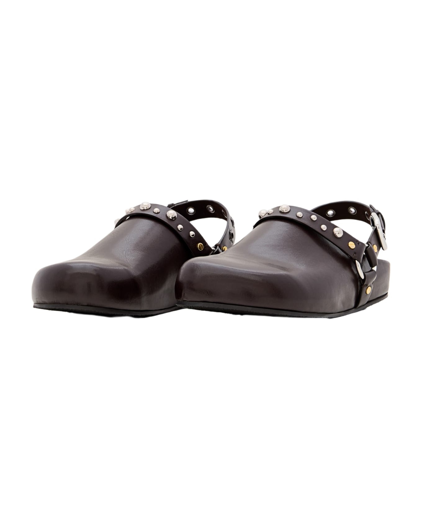 Stella McCartney Elyse Alter Mat Slippers W/studs - Brown