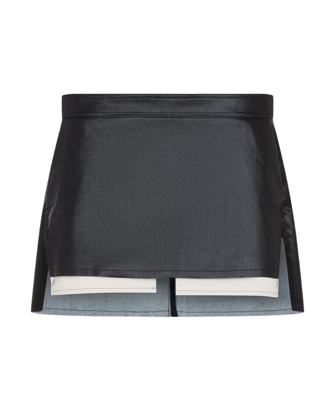 Rick Owens Fog Cutoff Mini Skirt - Black