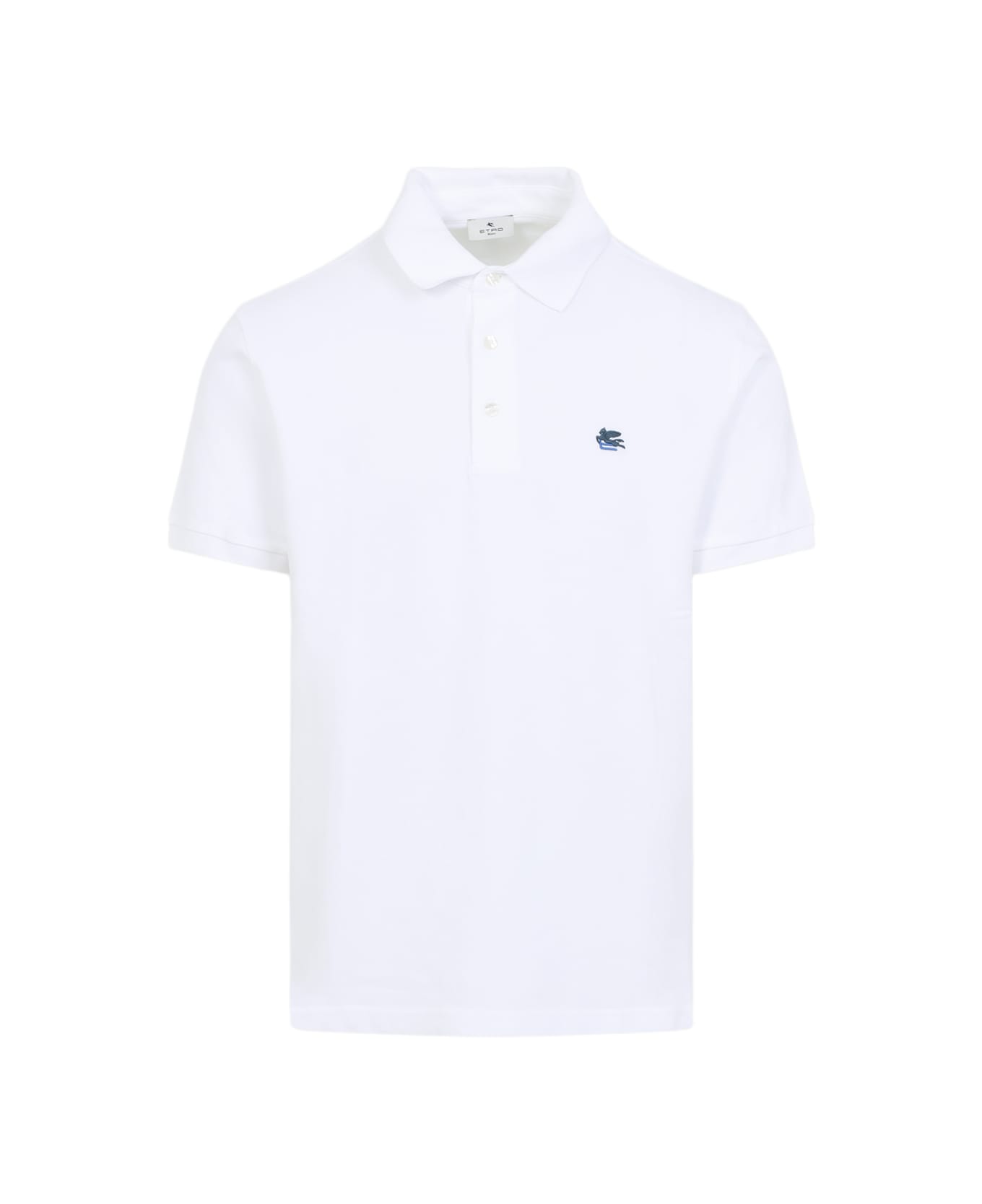 Etro Roma Plain Polo - White