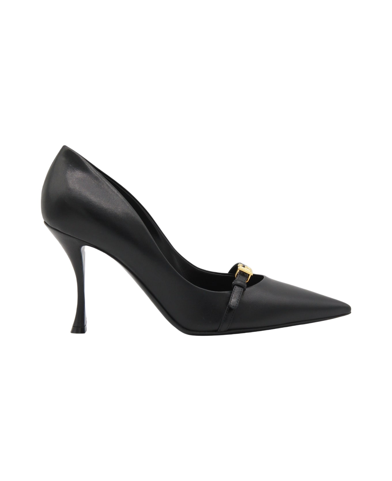 Dolce 
Gabbana Black Leather Pumps - Black