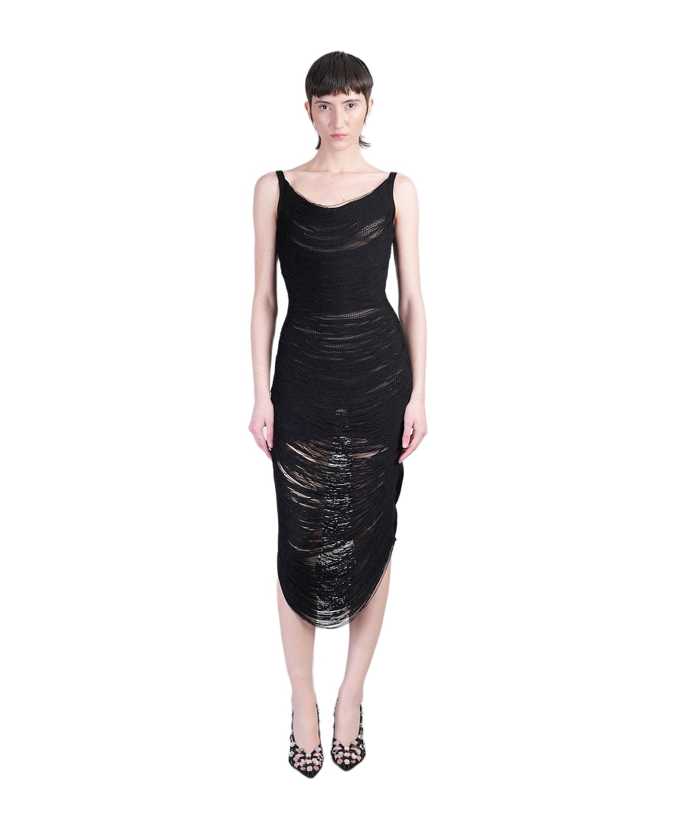 In Black Viscose - Thumbnail 2
