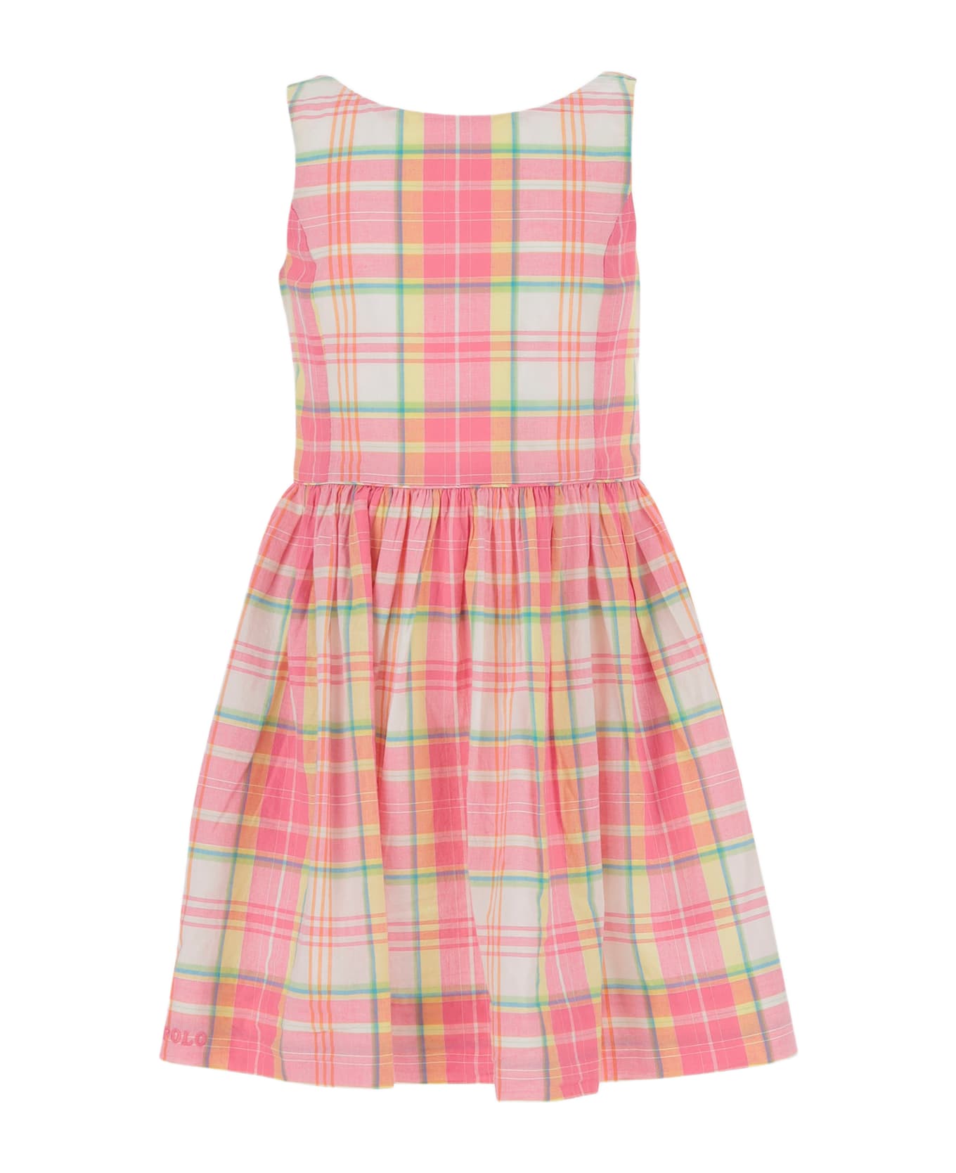 Polo Ralph Lauren Cotton Dress With Check Pattern - Red