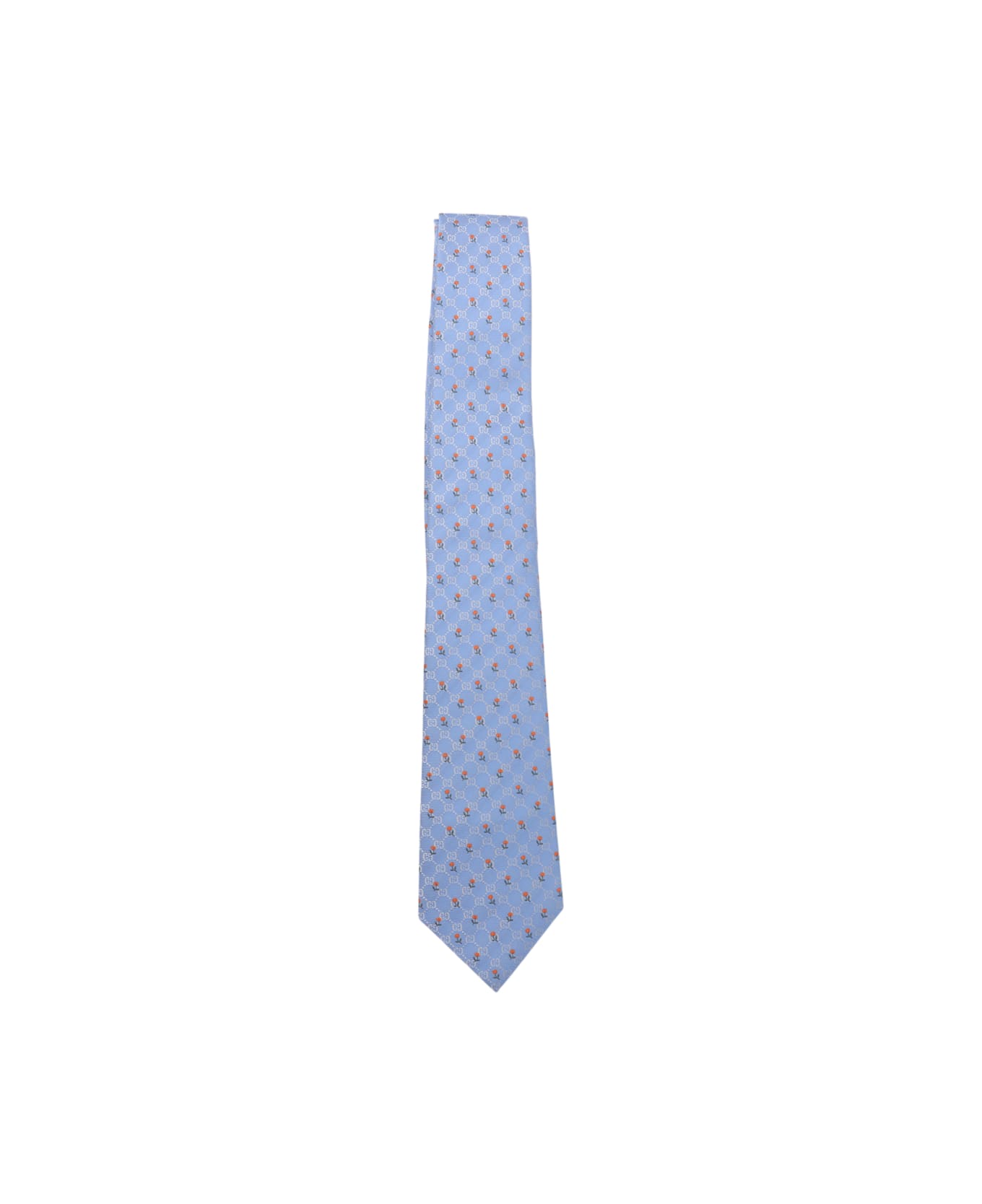 Gucci Light Blue Silk Tie - Blue