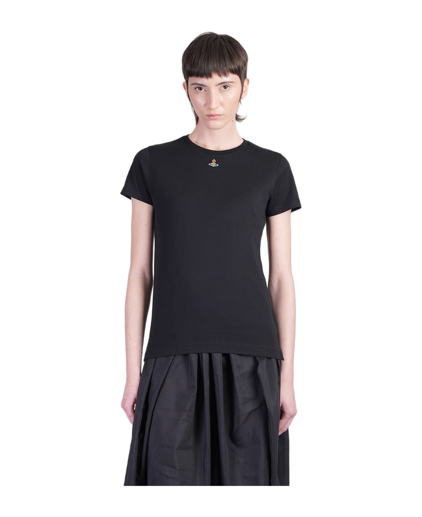 Vivienne Westwood Orb Peru Tee T-shirt In Black Cotton - black