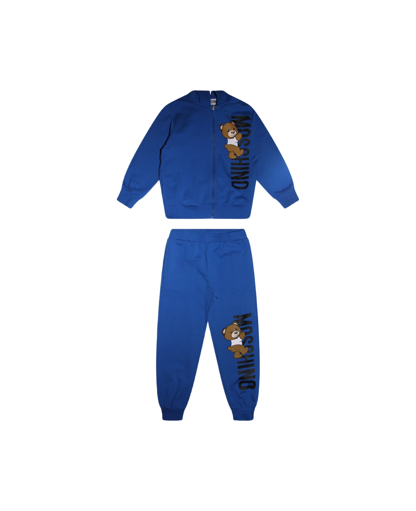 Moschino Blue Cotton Jumpsuits - VICTORIA BLUE