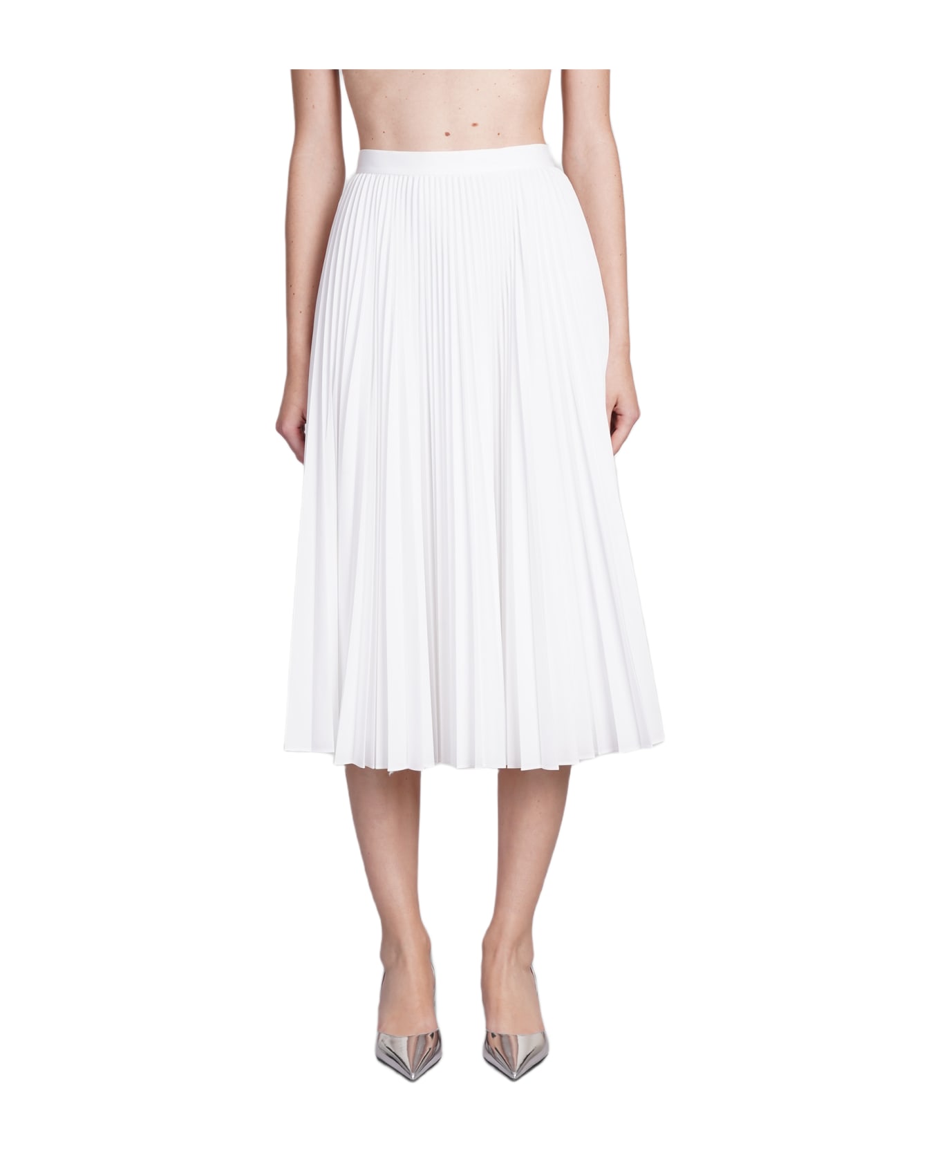 Theory Skirt In White Polyester - white
