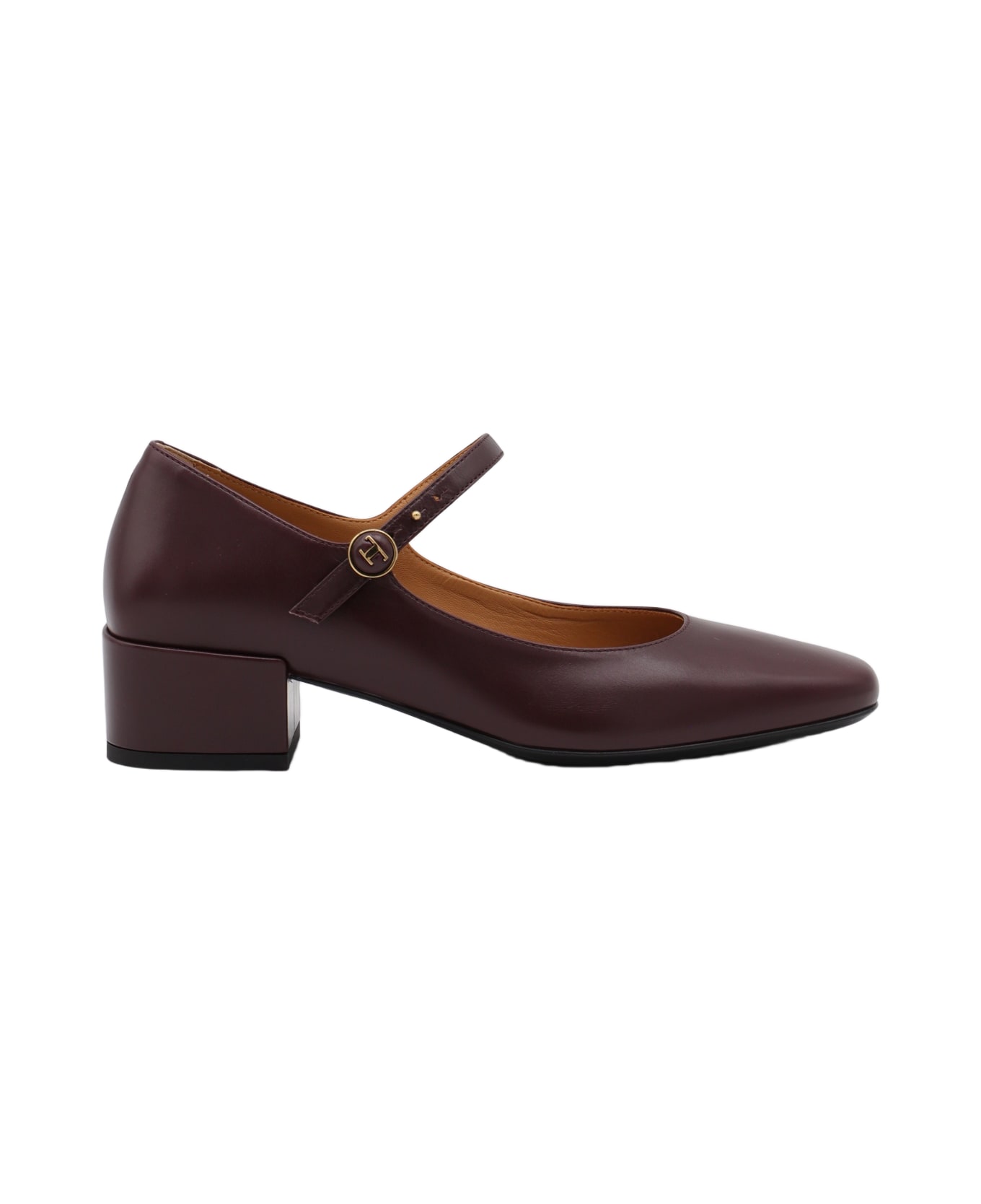 Tod
s Burgundy Leather Pumps - KRAFT CHIARO