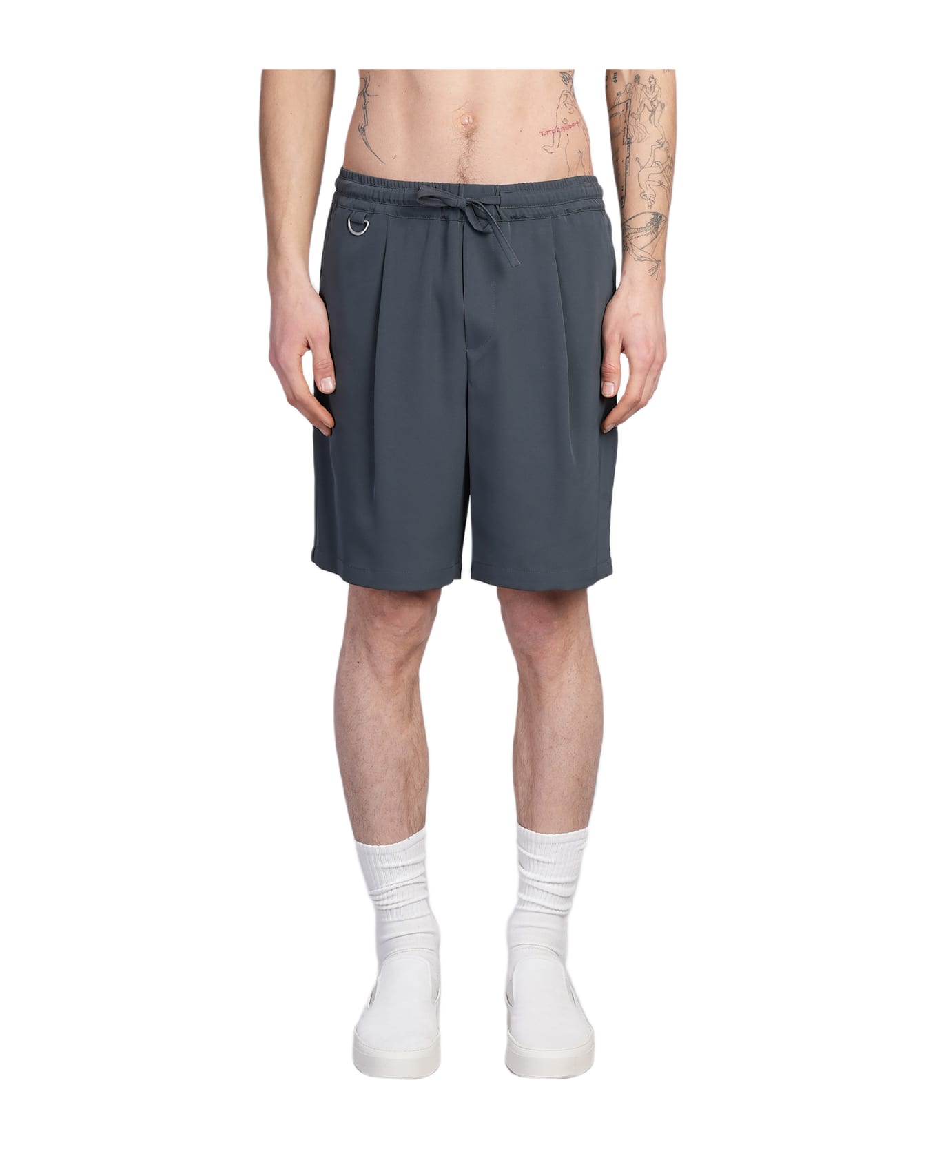 Low Brand Tokyo Shorts In Grey Polyester - grey