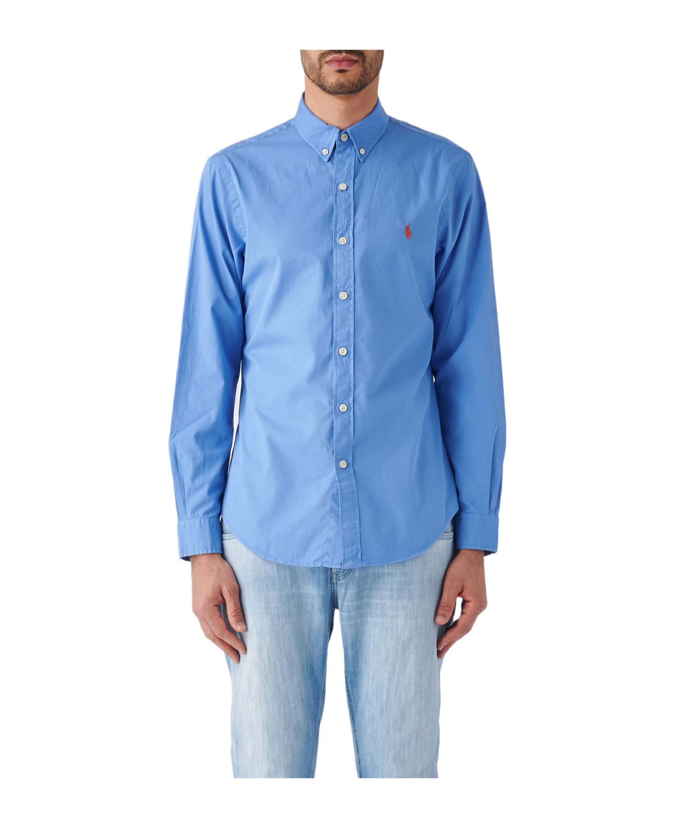 Polo Ralph Lauren Long Sleeve Sport Shirt Shirt - AZZURRO