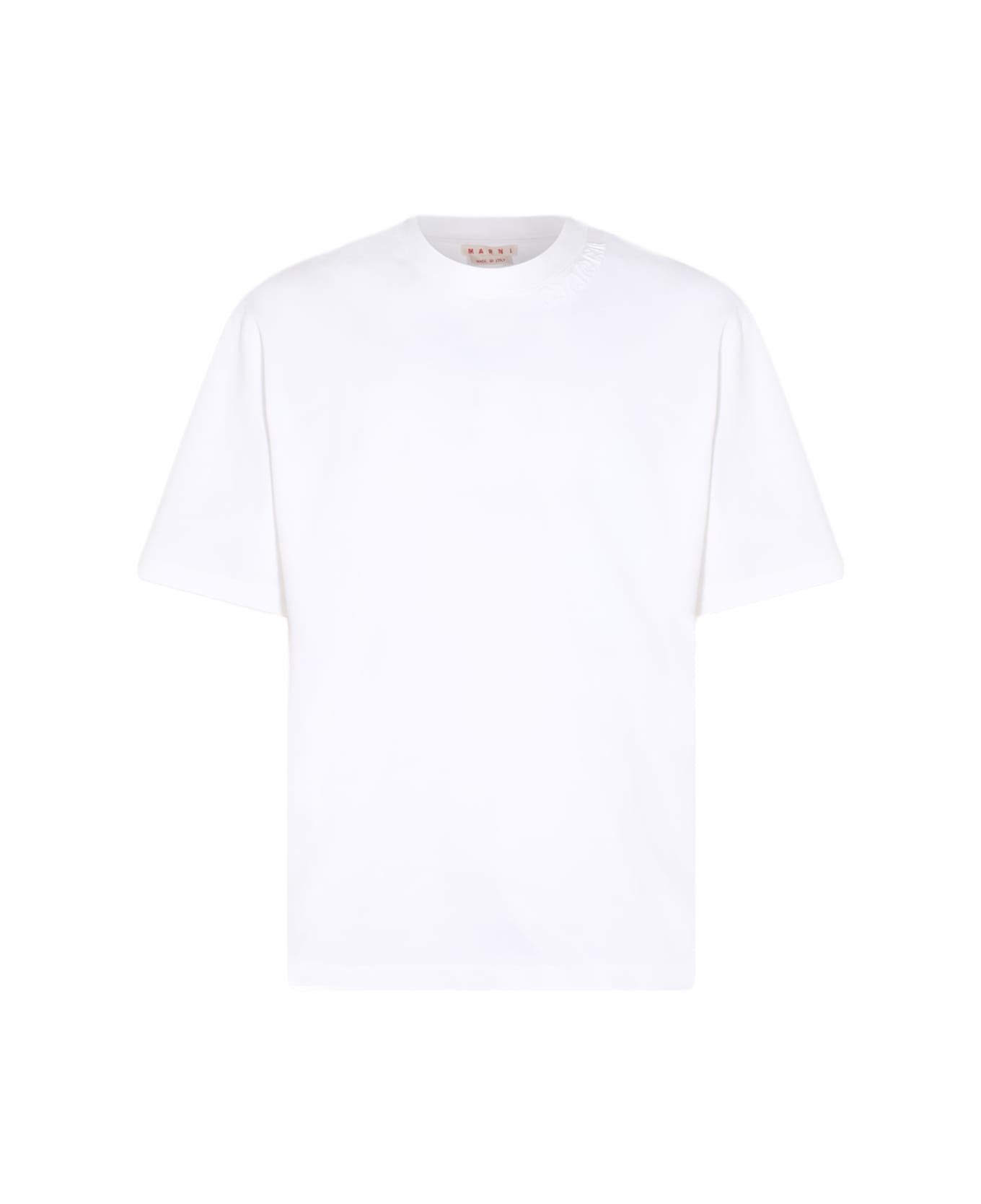 Marni White Cotton T-shirt - LILY WHITE シャツ