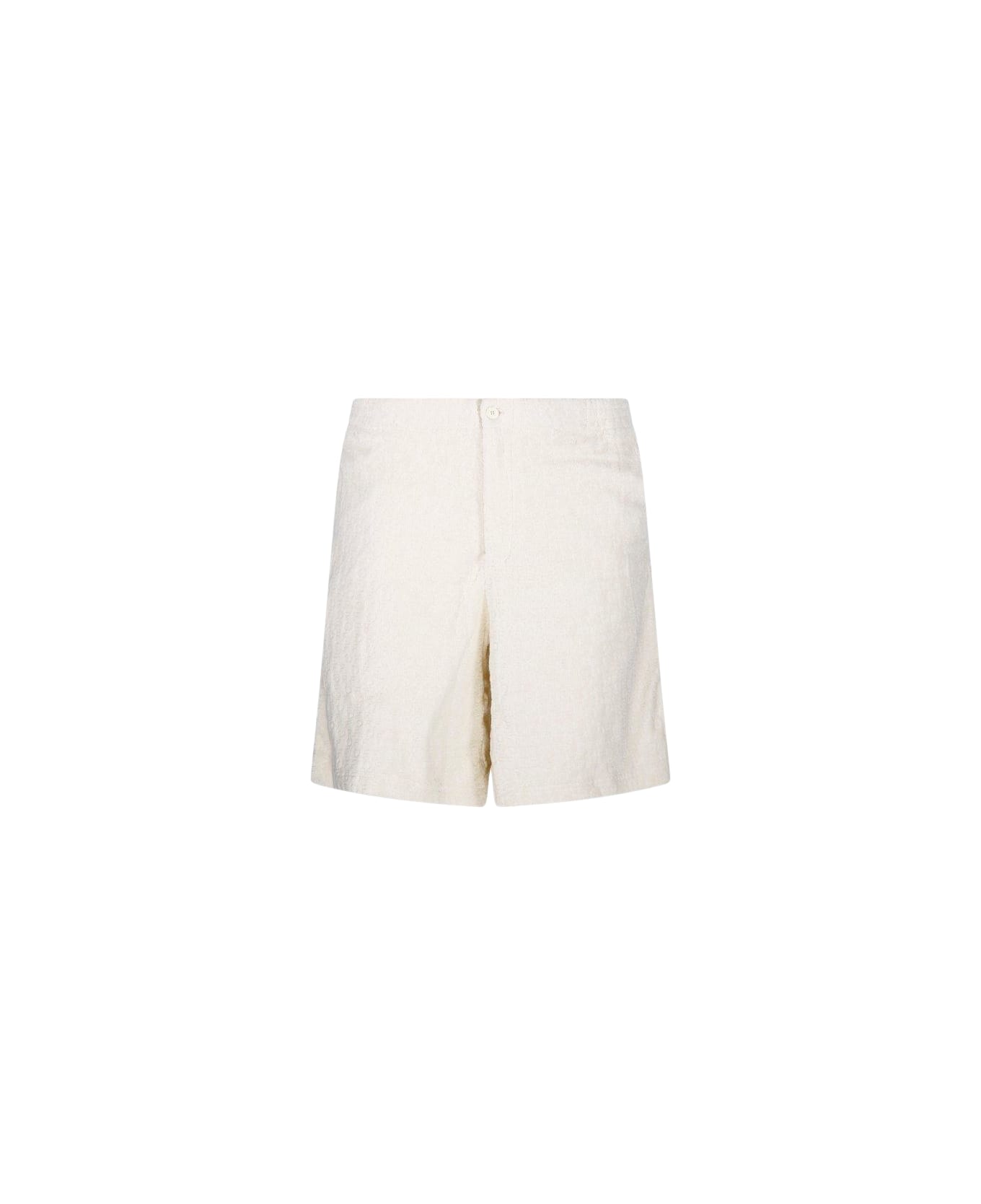 Off-White Logo Detailed Shorts - White