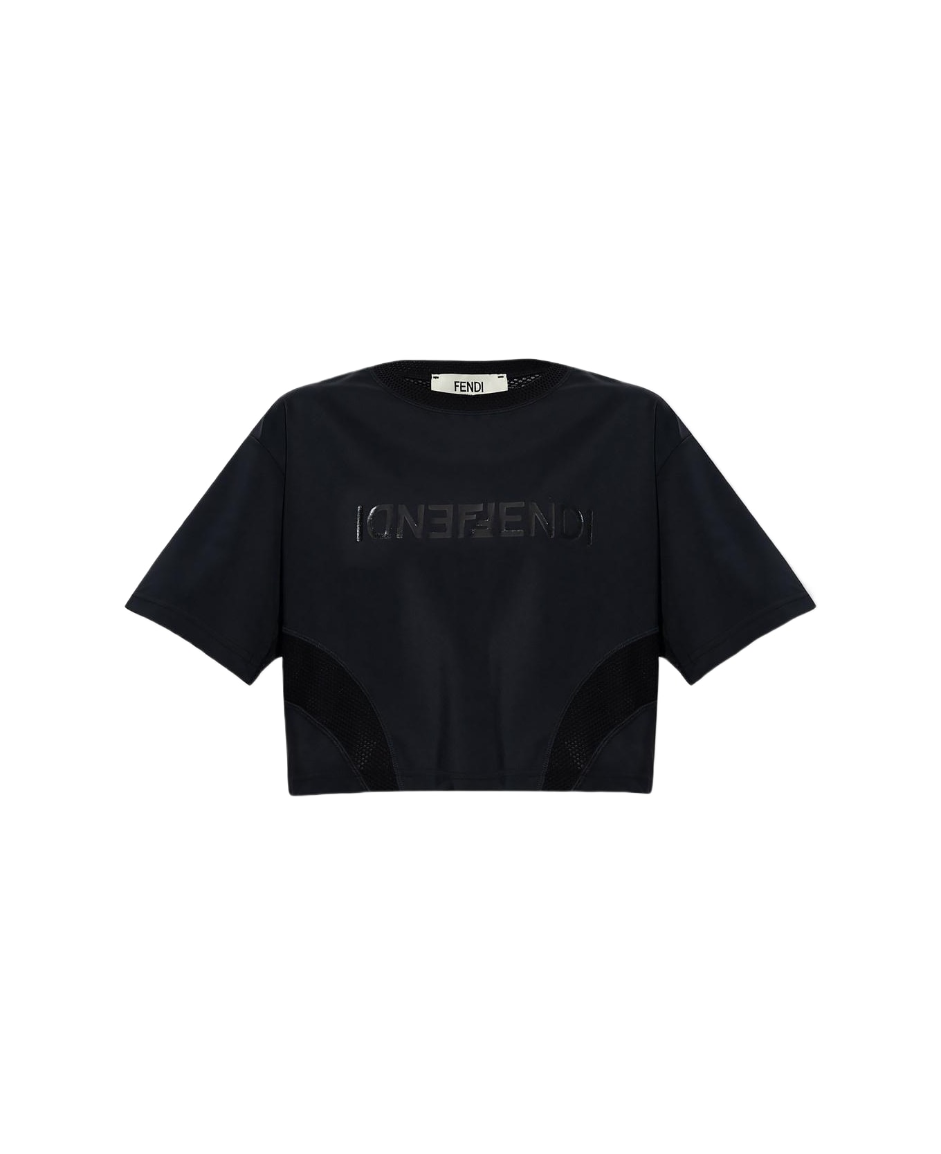 Fendi Cropped T-shirt - Nero