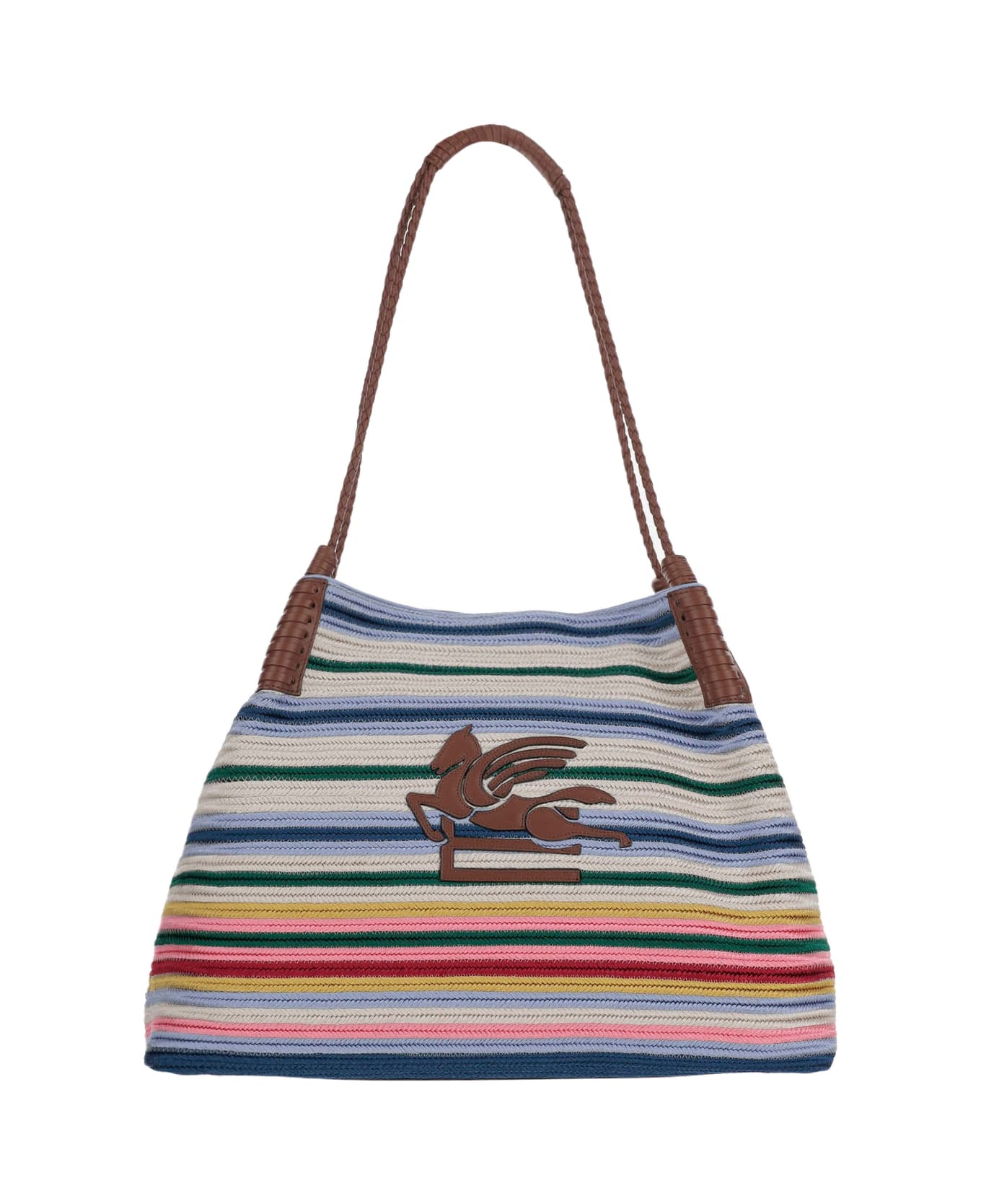 Etro Libra Medium Fabric Shopping Bag - MULTICOLOUR