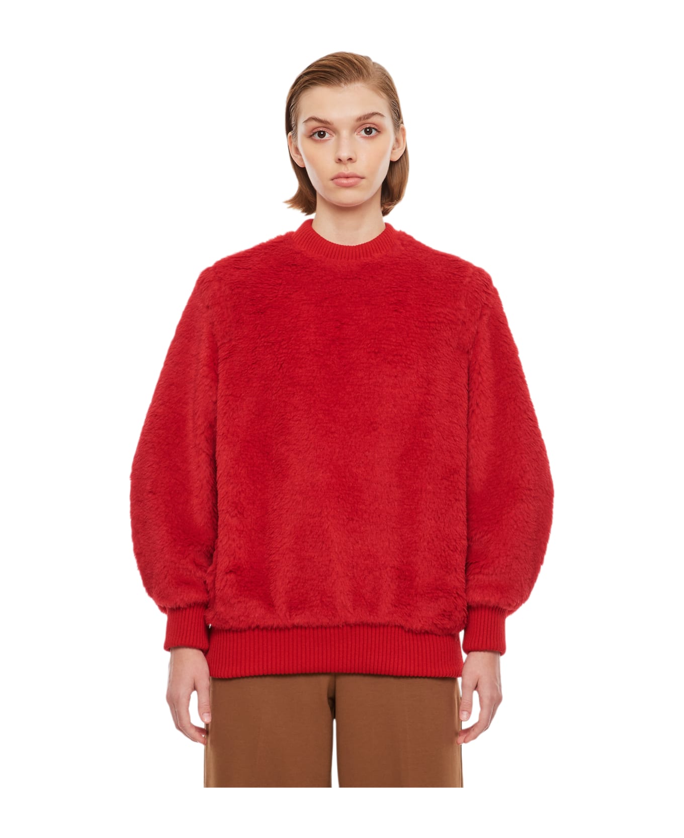 Max Mara Carmine Teddy Sweater - Red