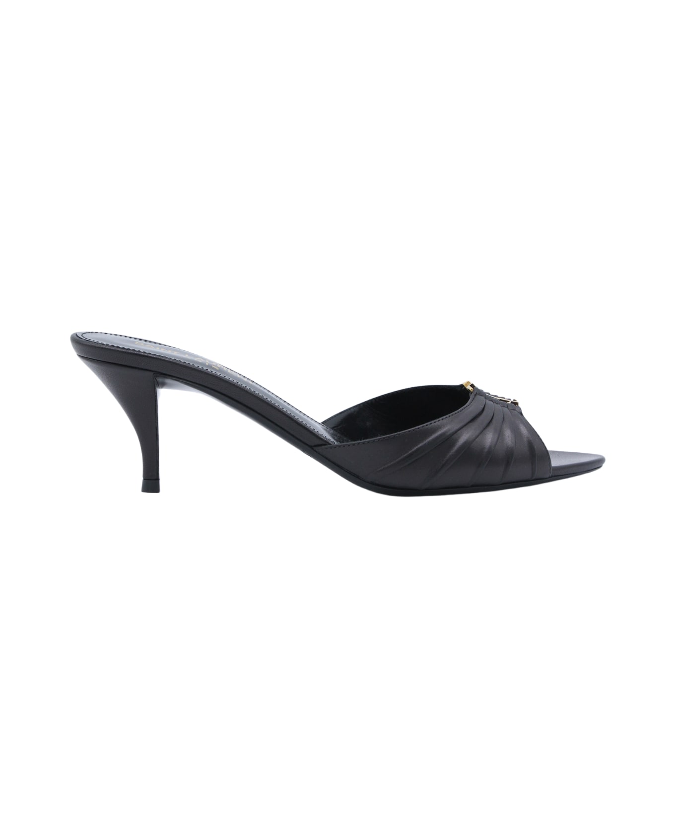 Saint Laurent Black Babilone 70 Sandals - Black