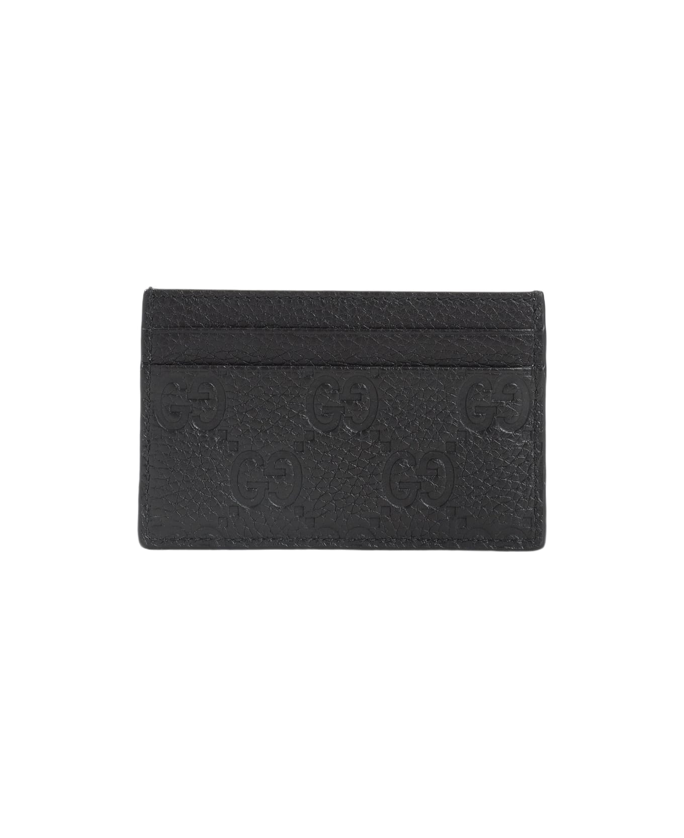 Gucci Imprint Credit Card Case - Black