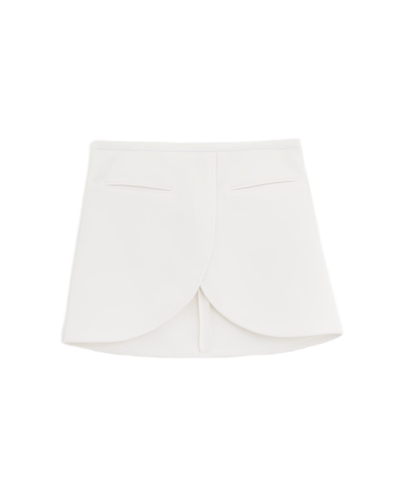 Courrèges Ellipse Twill Skirt - white