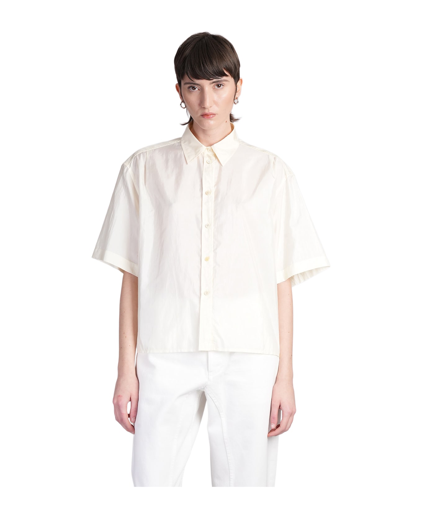 Jil Sander Shirt In Beige Silk - beige