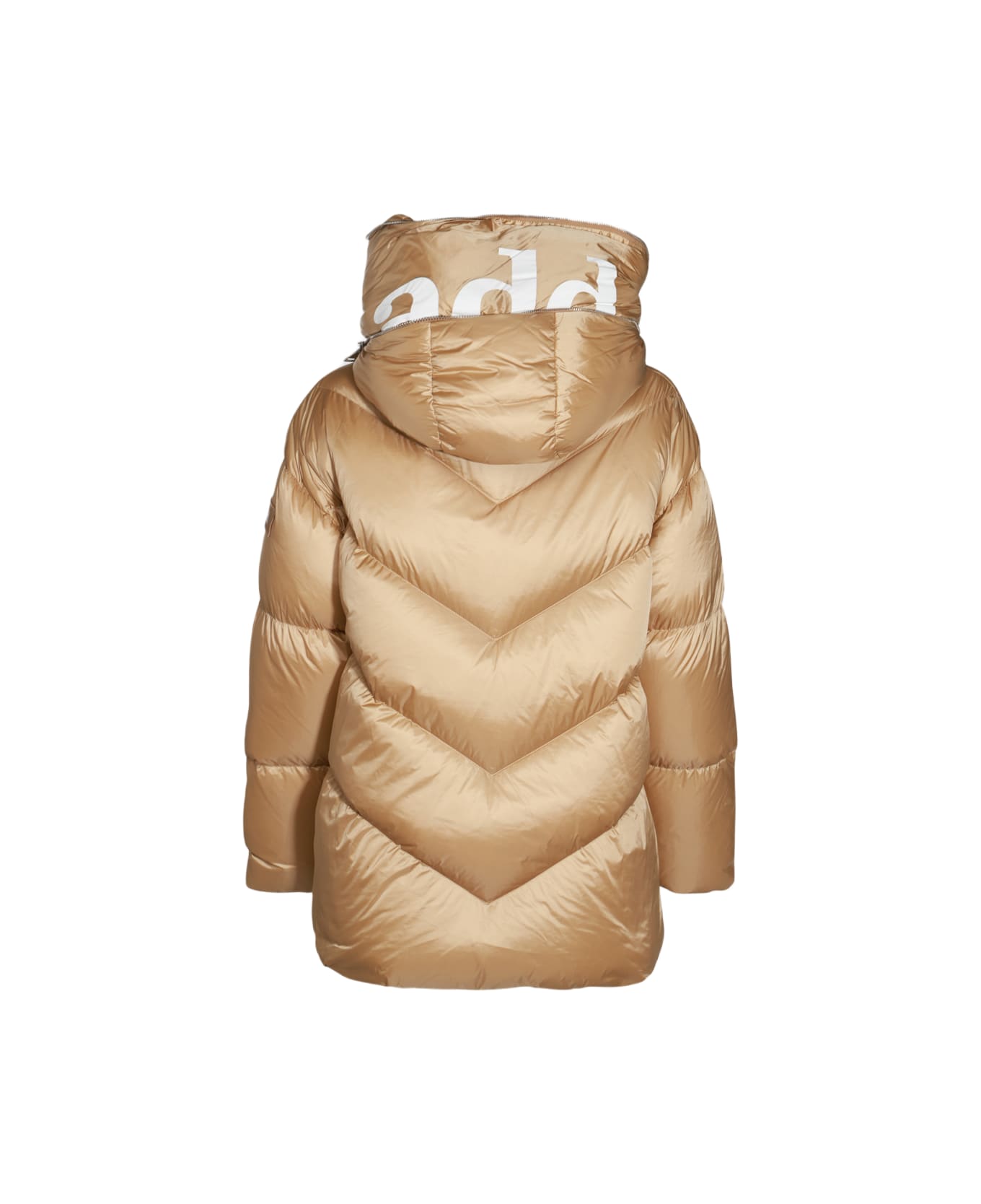 Add Beige Down Jacket - Gold