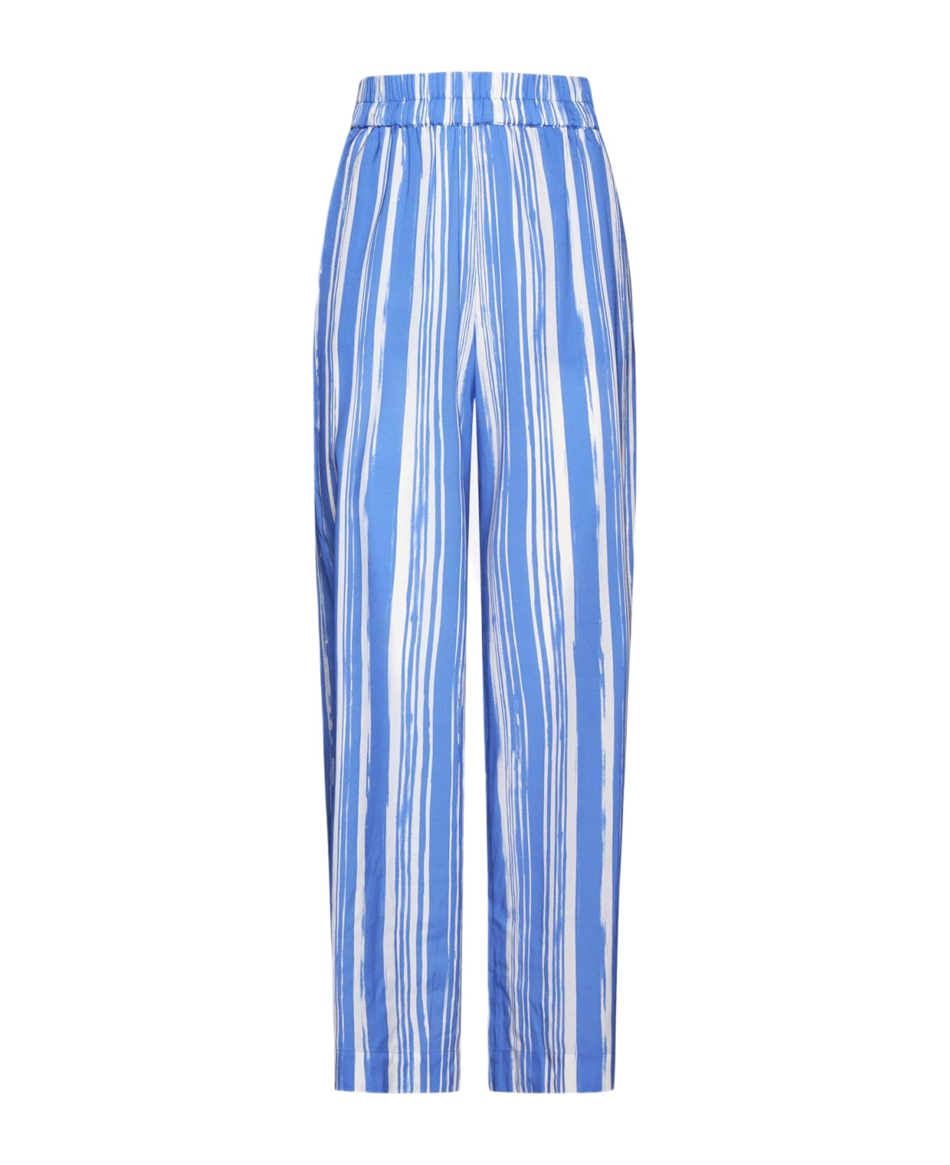 Baum und Pferdgarten Nala Striped Silk Trousers - Blue Painted Stripe